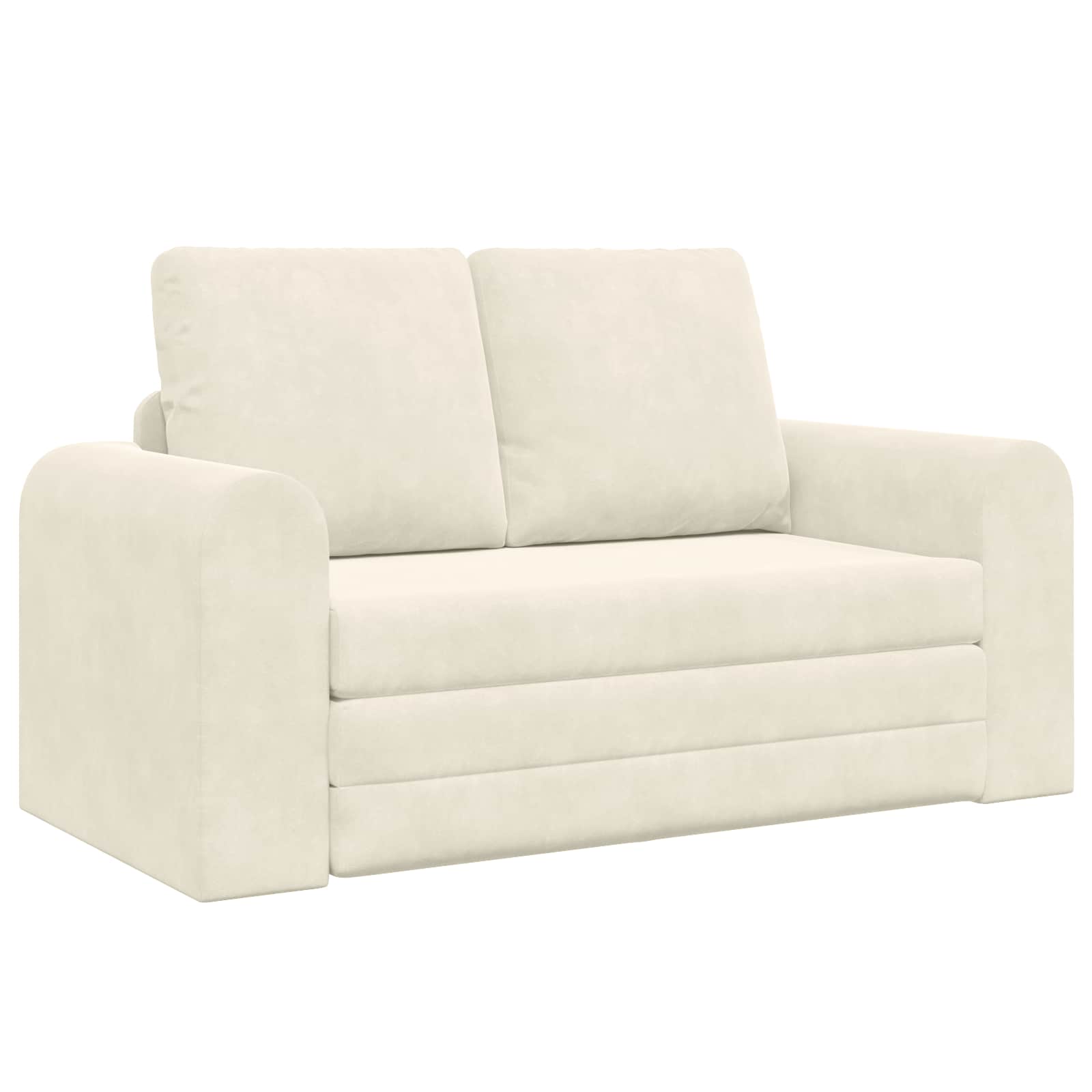 vidaXL Sofa Bed Kremowy 148 x 71 x 83 cm Aksamit