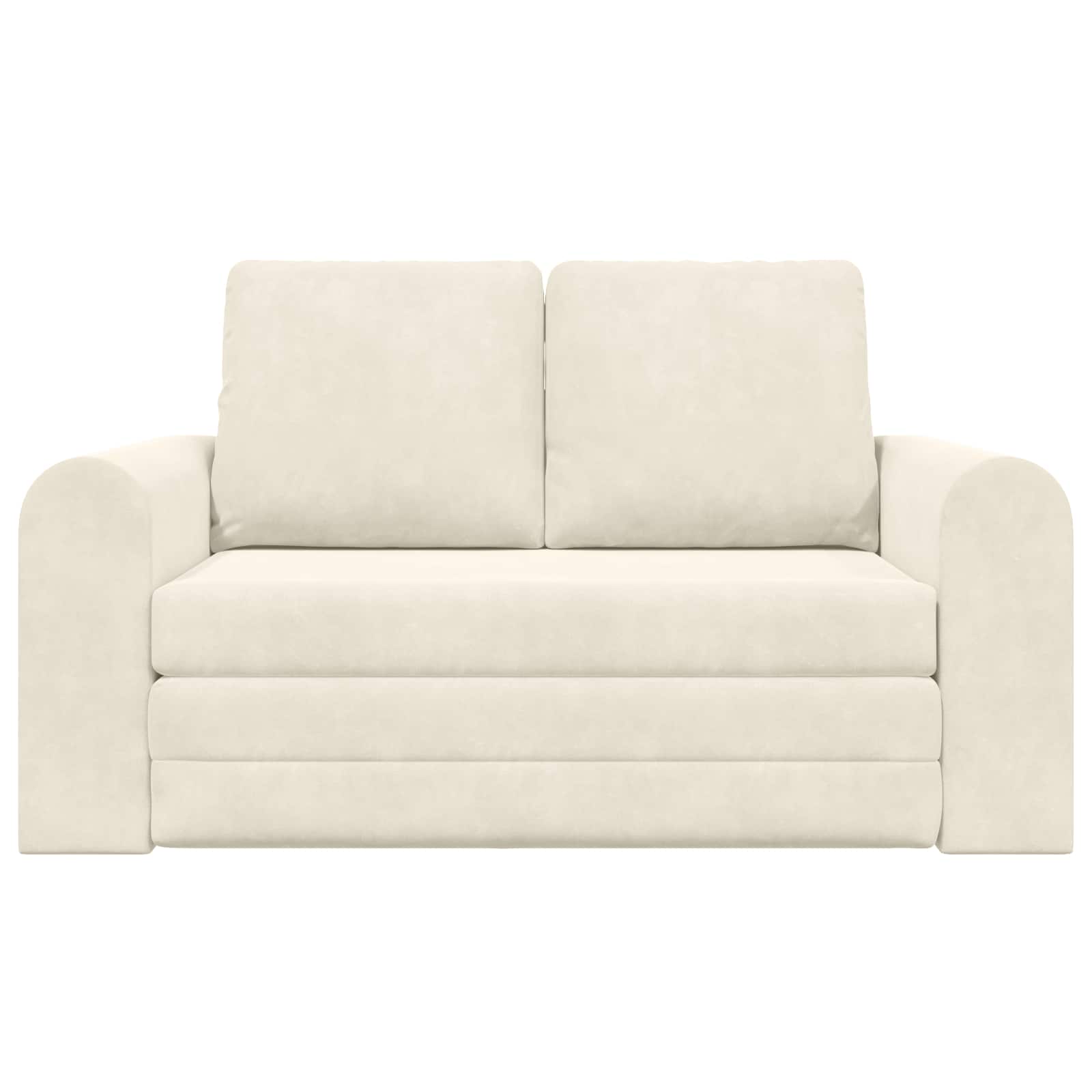 vidaXL Sofa Bed Kremowy 148 x 71 x 83 cm Aksamit