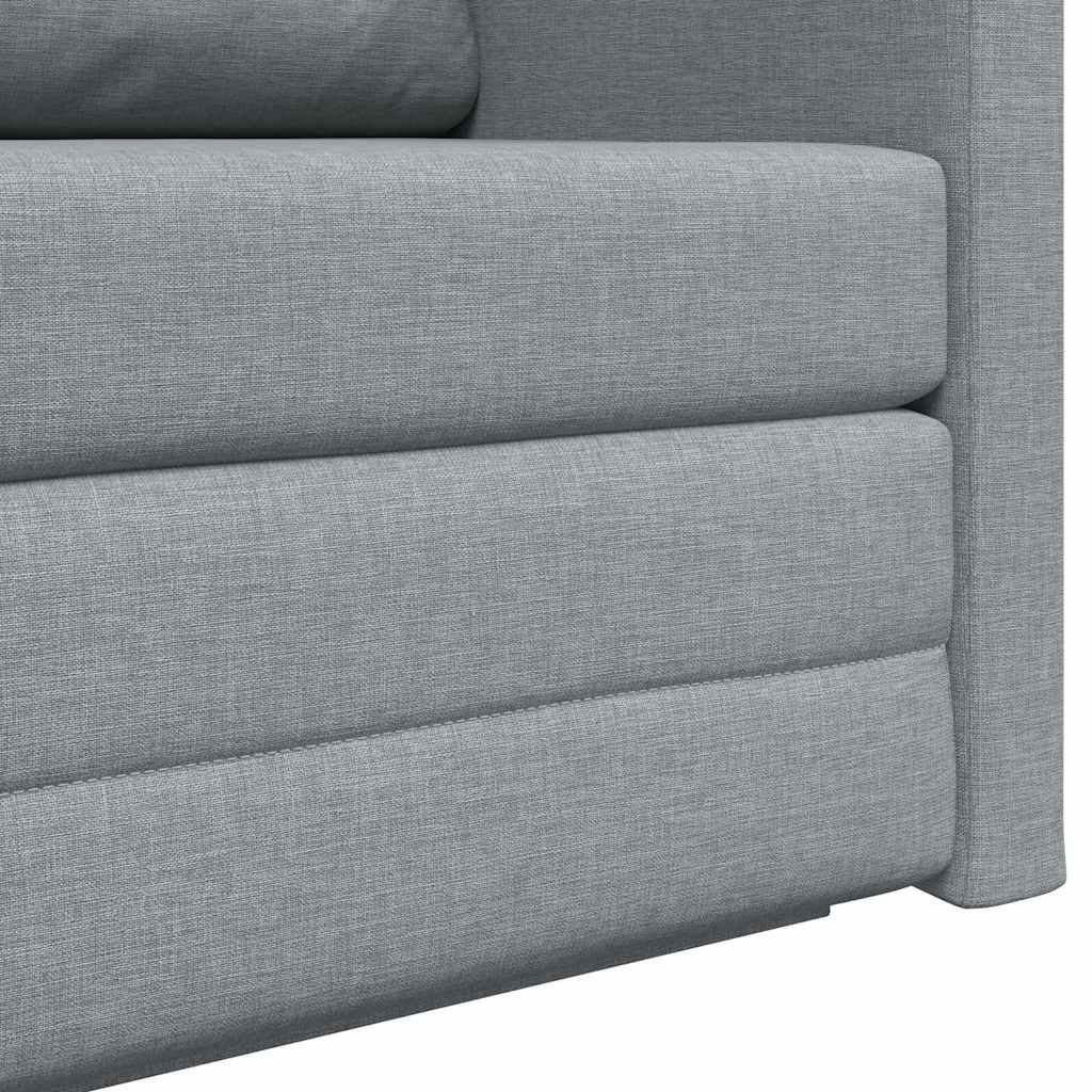 vidaXL Sofa Bed 110cm Jasnoszary tkanina