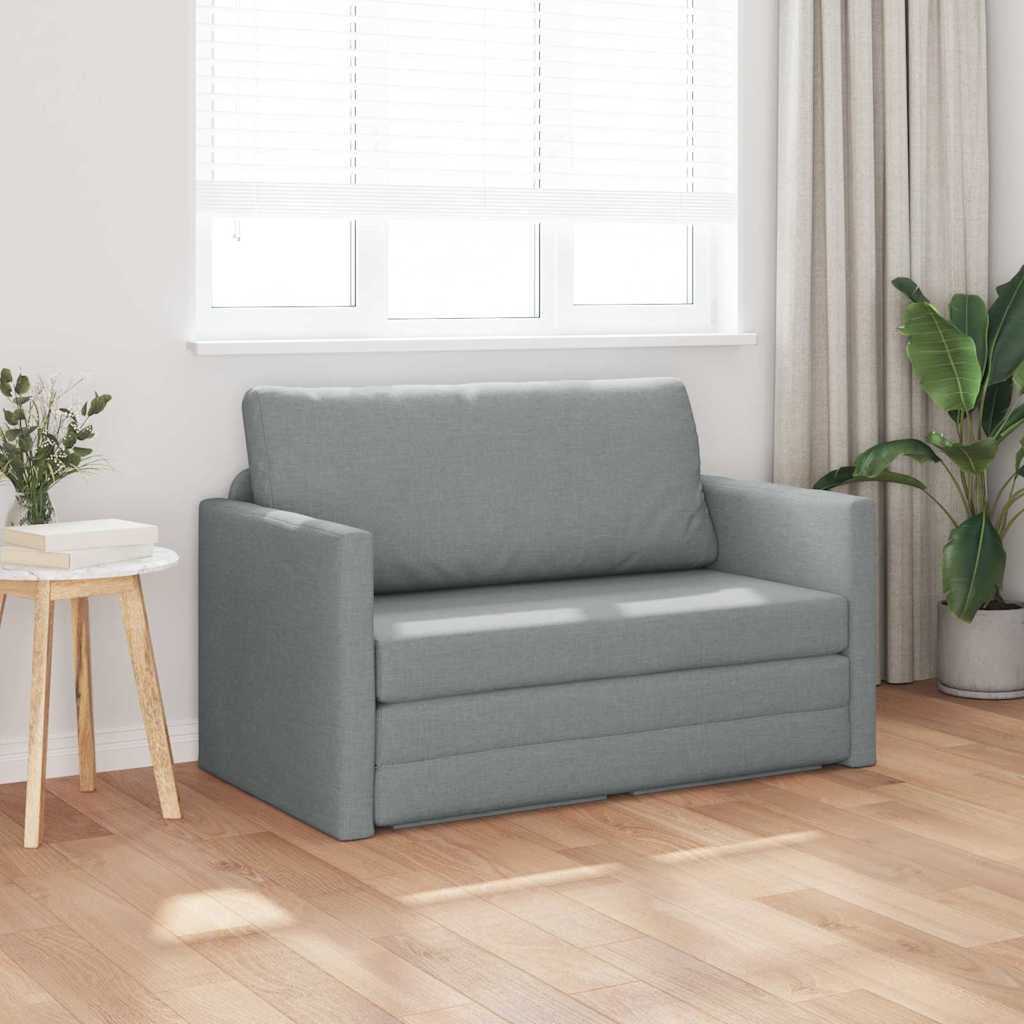 vidaXL Sofa Bed 110cm Jasnoszary tkanina