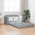 vidaXL Sofa Bed 110cm Jasnoszary tkanina