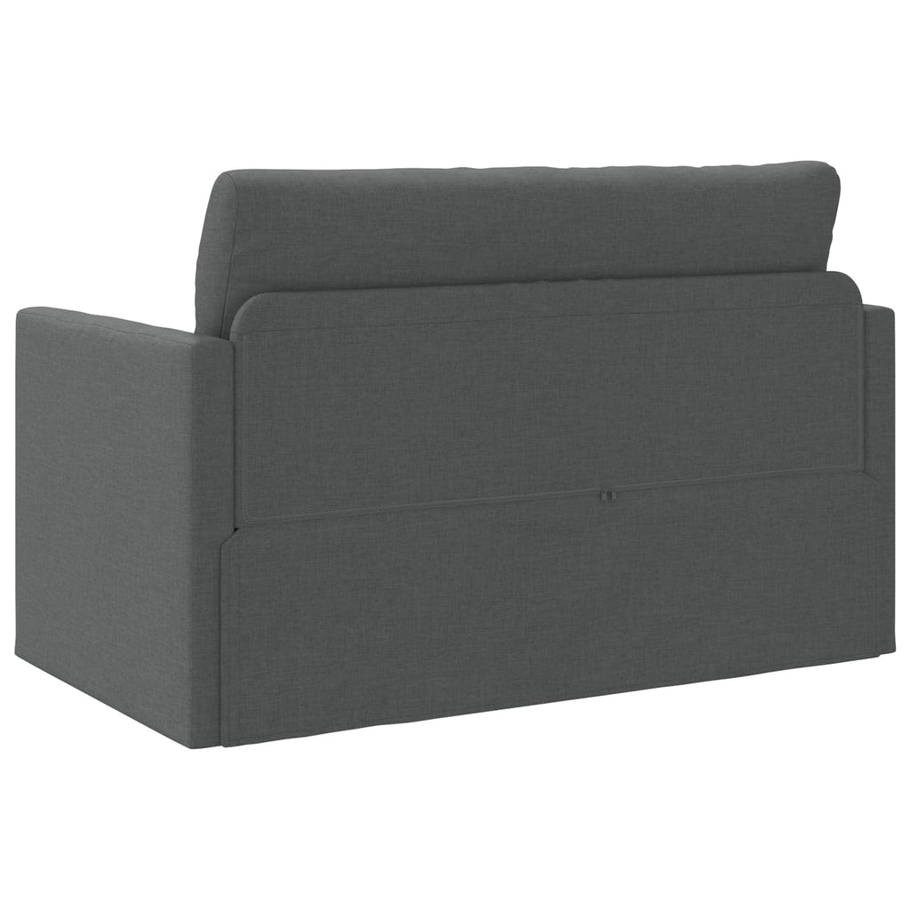 vidaXL Sofa Bed 110cm Ciemnoszary tkanina