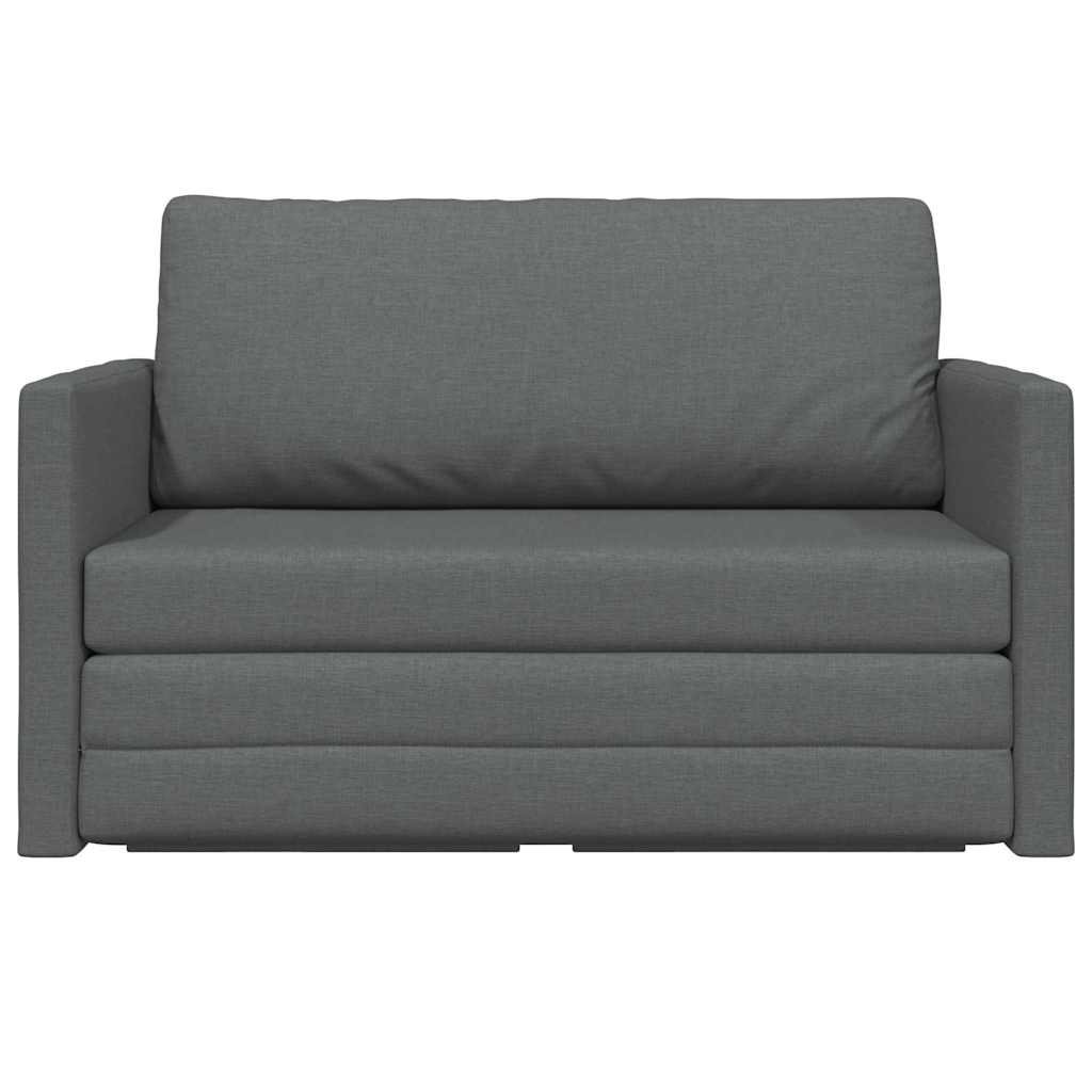 vidaXL Sofa Bed 110cm Ciemnoszary tkanina