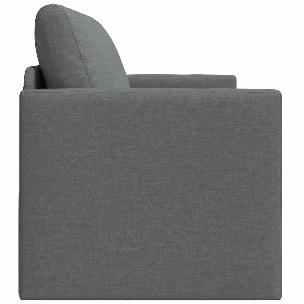 vidaXL Sofa Bed 110cm Ciemnoszary tkanina