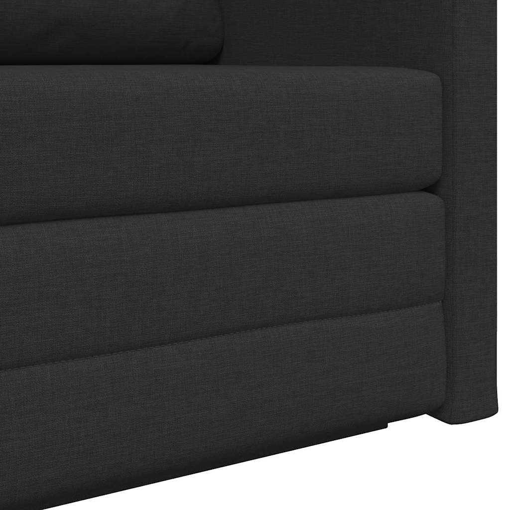 vidaXL Sofa Bed 110cm Czarny tkanina