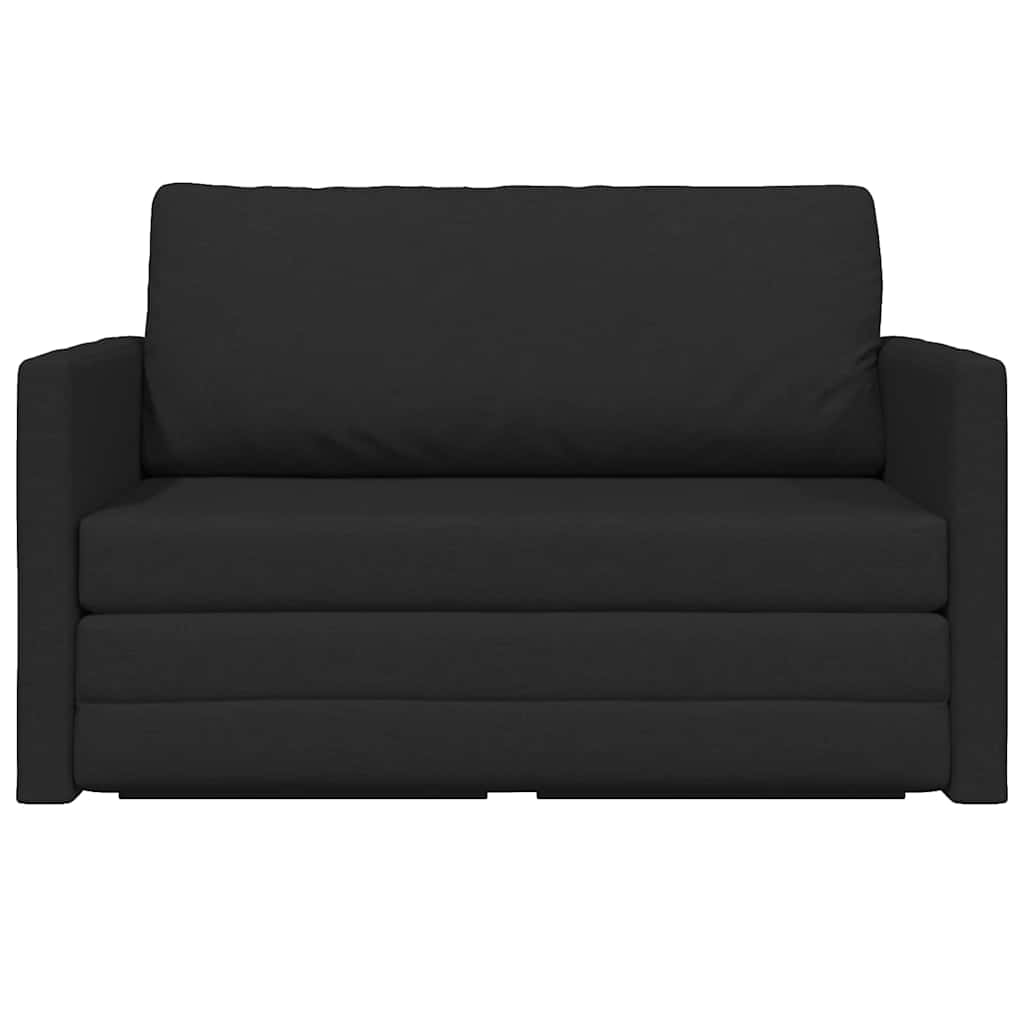 vidaXL Sofa Bed 110cm Czarny tkanina