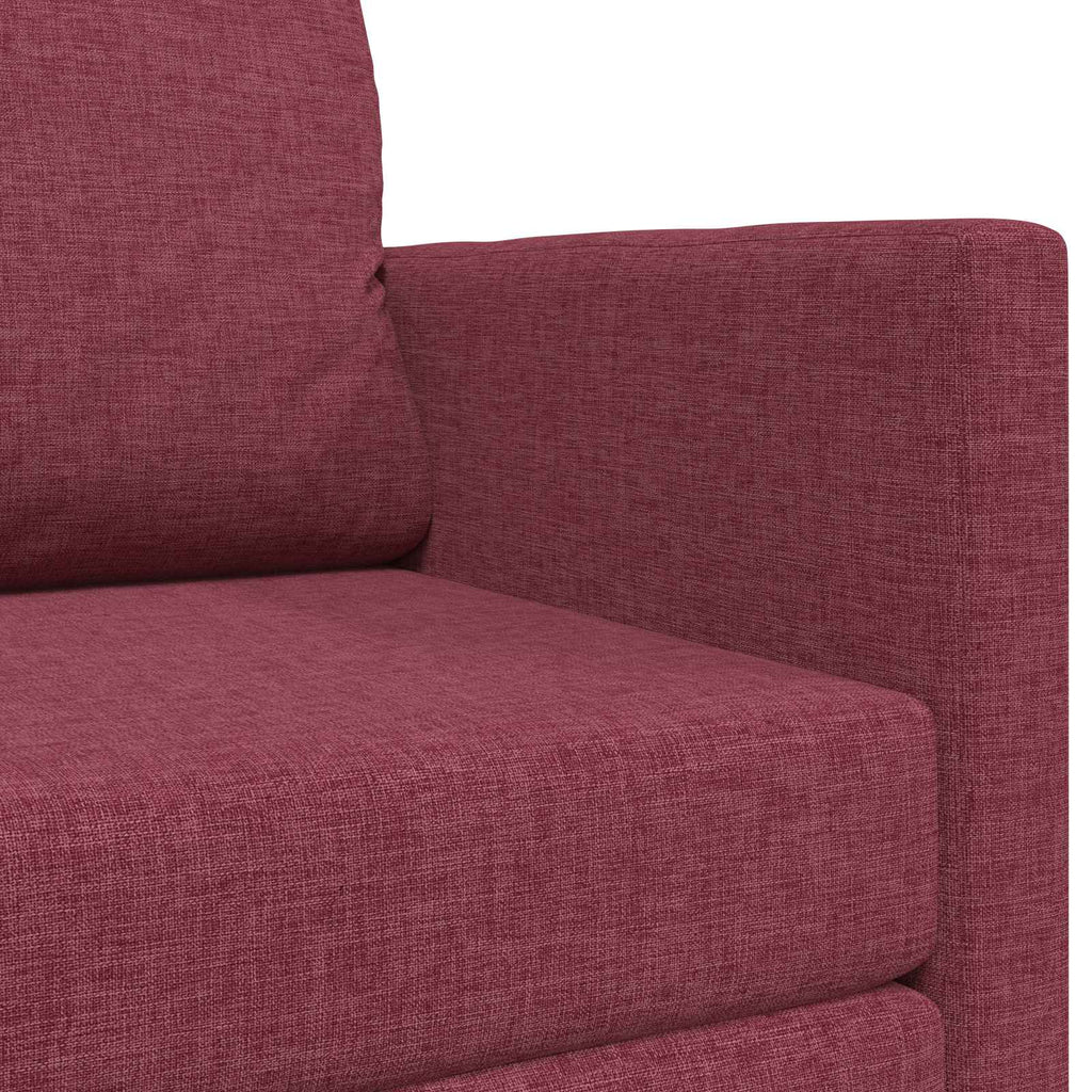 vidaXL Sofa Bed 110cm Czerwone wino tkanina