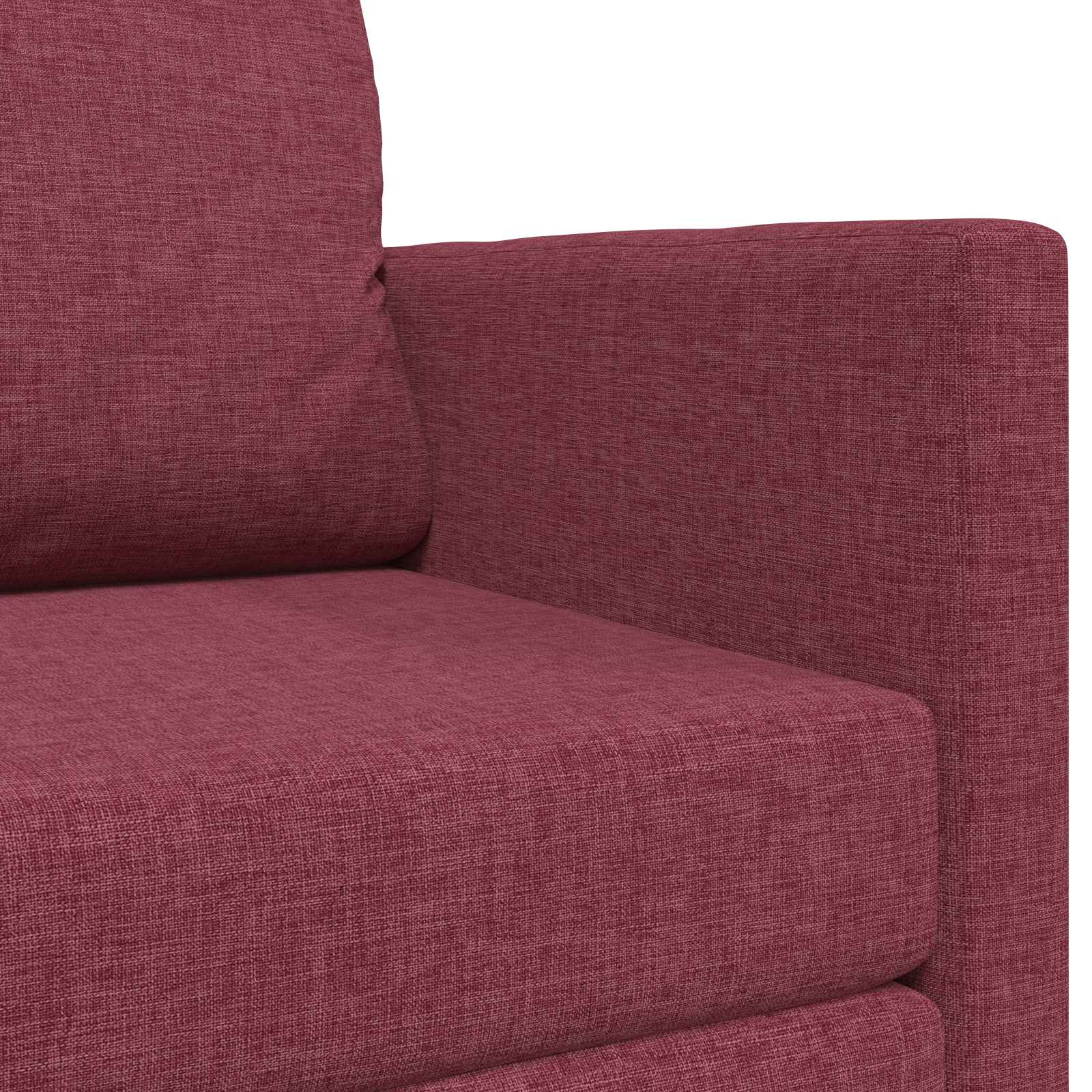 vidaXL Sofa Bed 110cm Czerwone wino tkanina