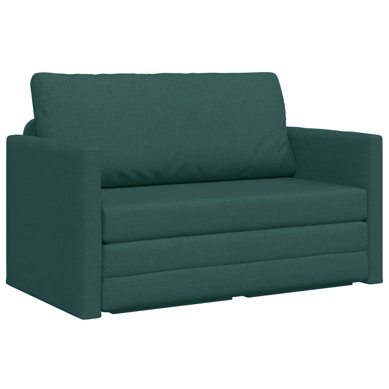 vidaXL Sofa Bed 110cm Ciemna zieleń tkanina