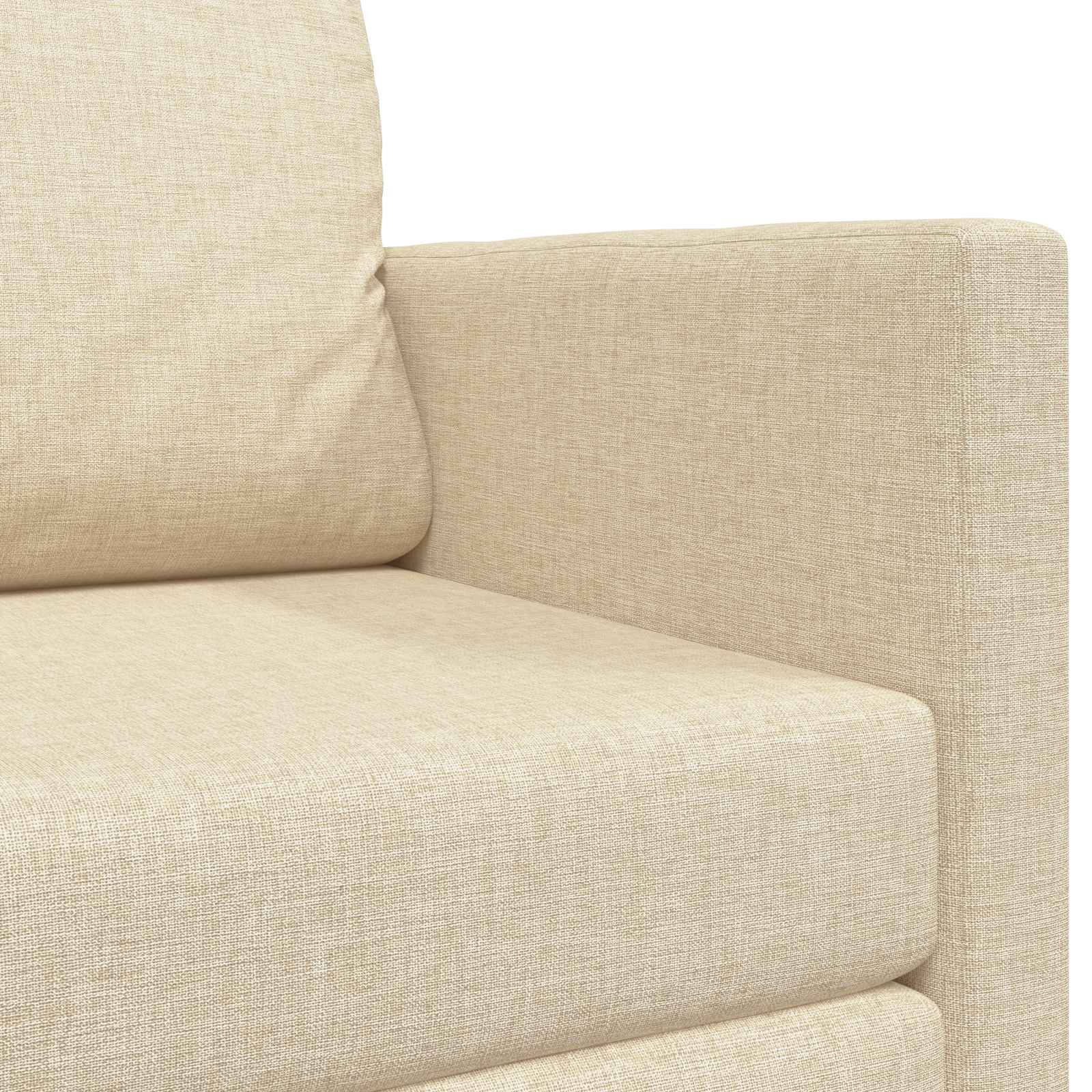 vidaXL Sofa Bed 110cm Kremowy tkanina