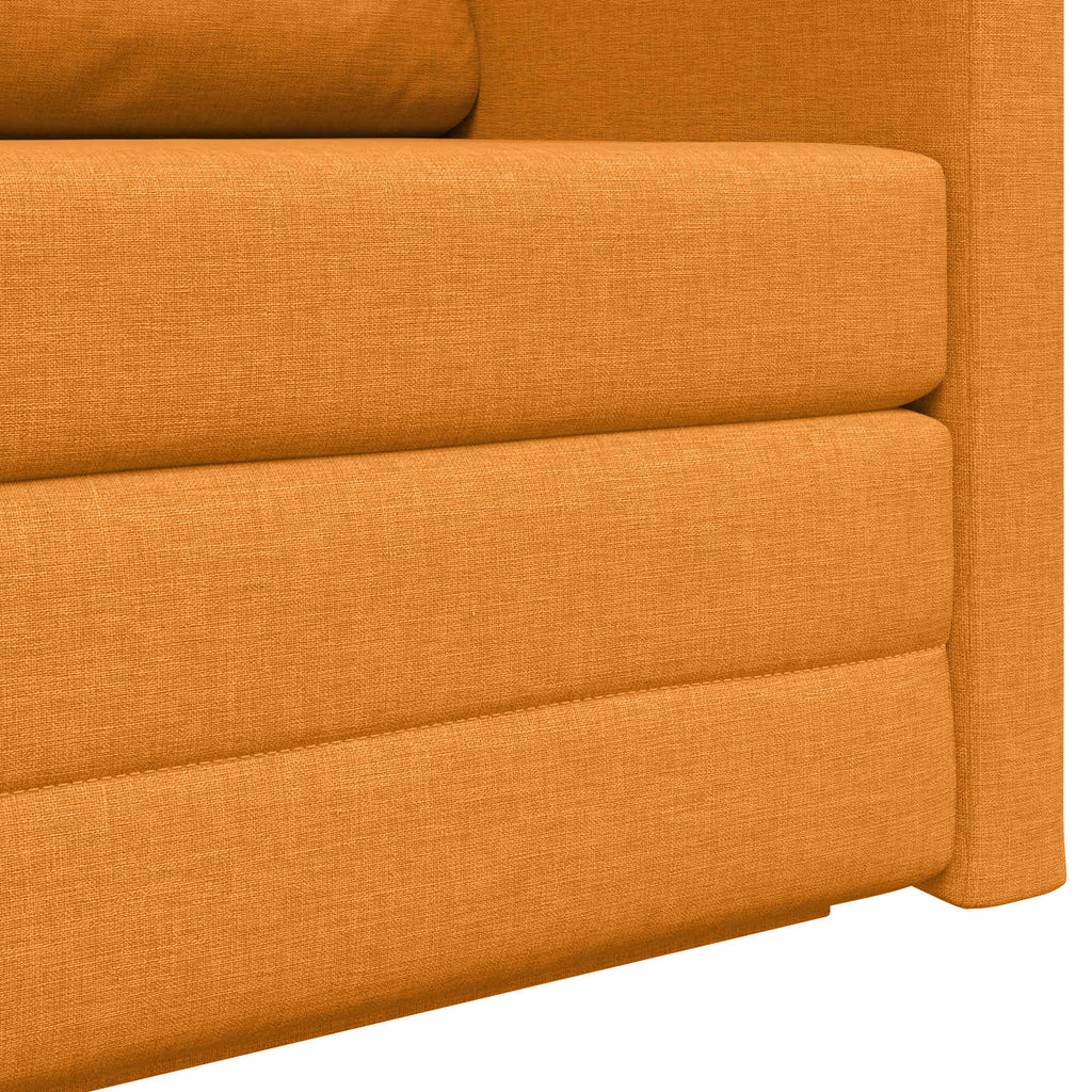vidaXL Sofa Bed 110cm Ciemny Żółty tkanina