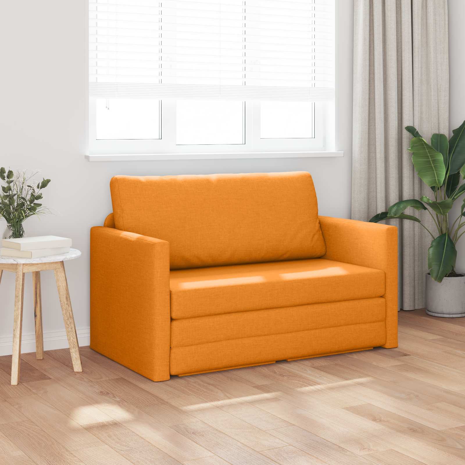 vidaXL Sofa Bed 110cm Ciemny Żółty tkanina
