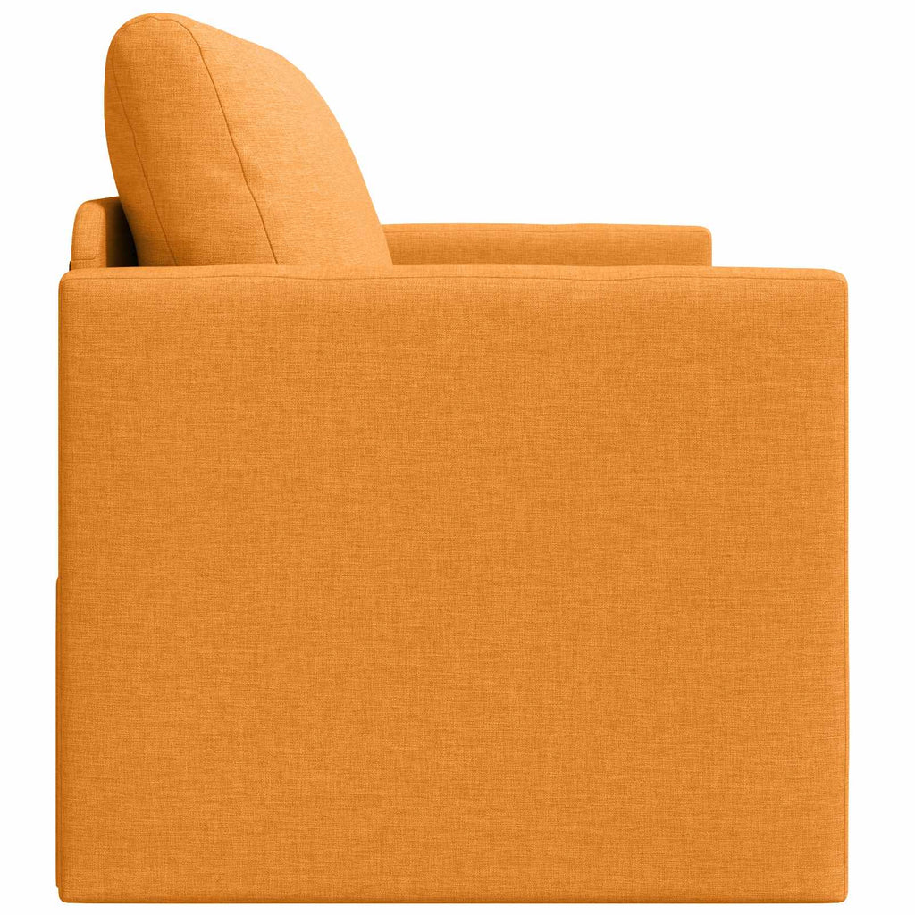 vidaXL Sofa Bed 110cm Ciemny Żółty tkanina