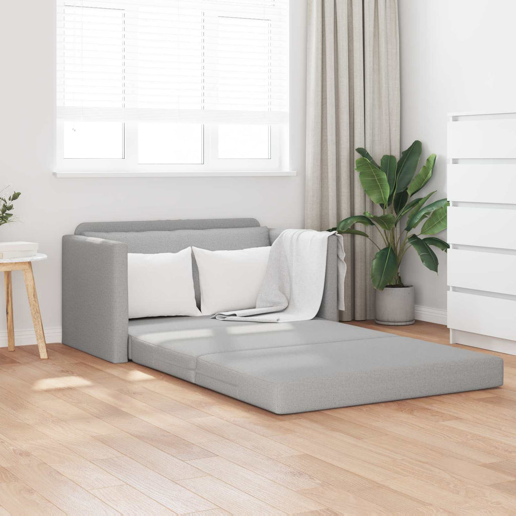 vidaXL Sofa Bed Szary chmur 124 x 71 x 78 cm tkanina