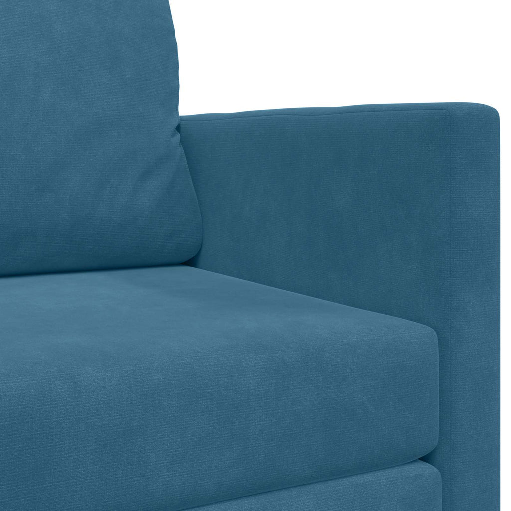 vidaXL Sofa Bed Niebieski 124 x 71 x 78 cm Aksamit
