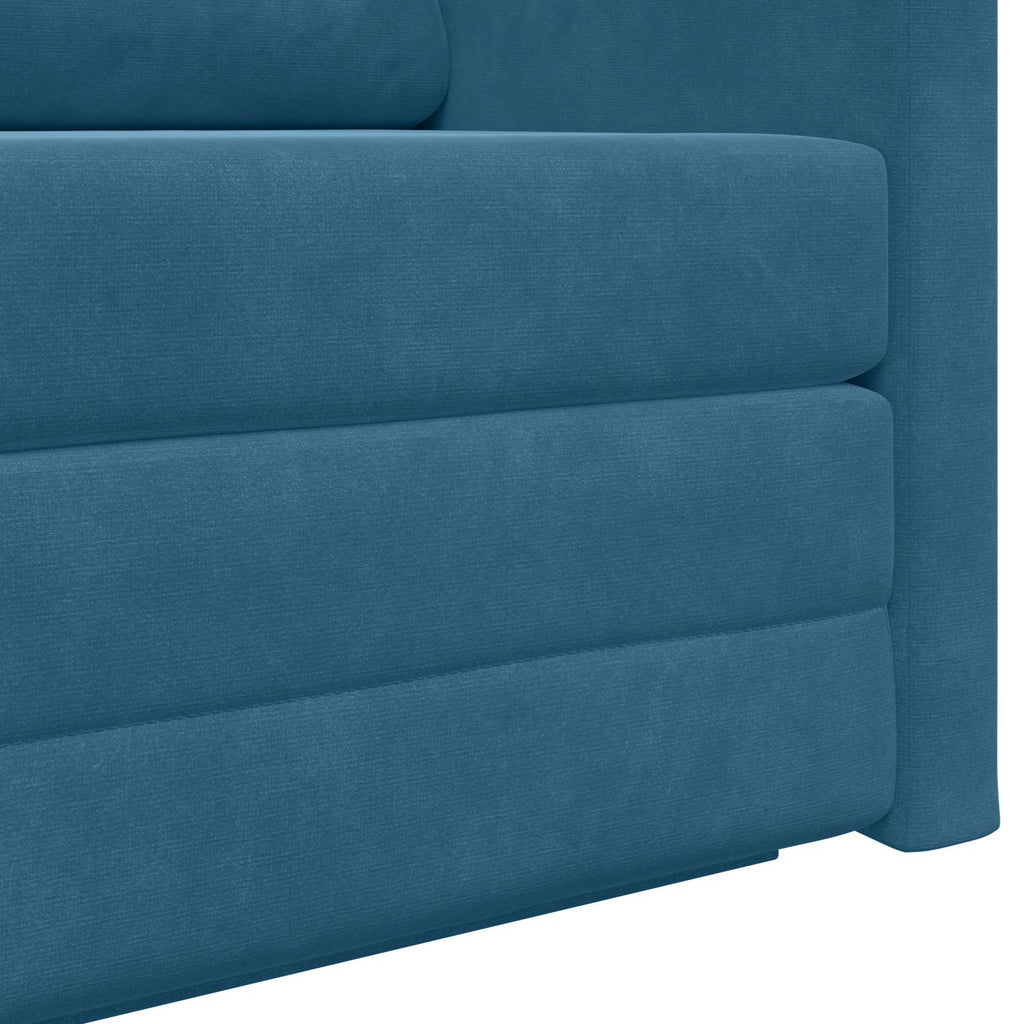 vidaXL Sofa Bed Niebieski 124 x 71 x 78 cm Aksamit