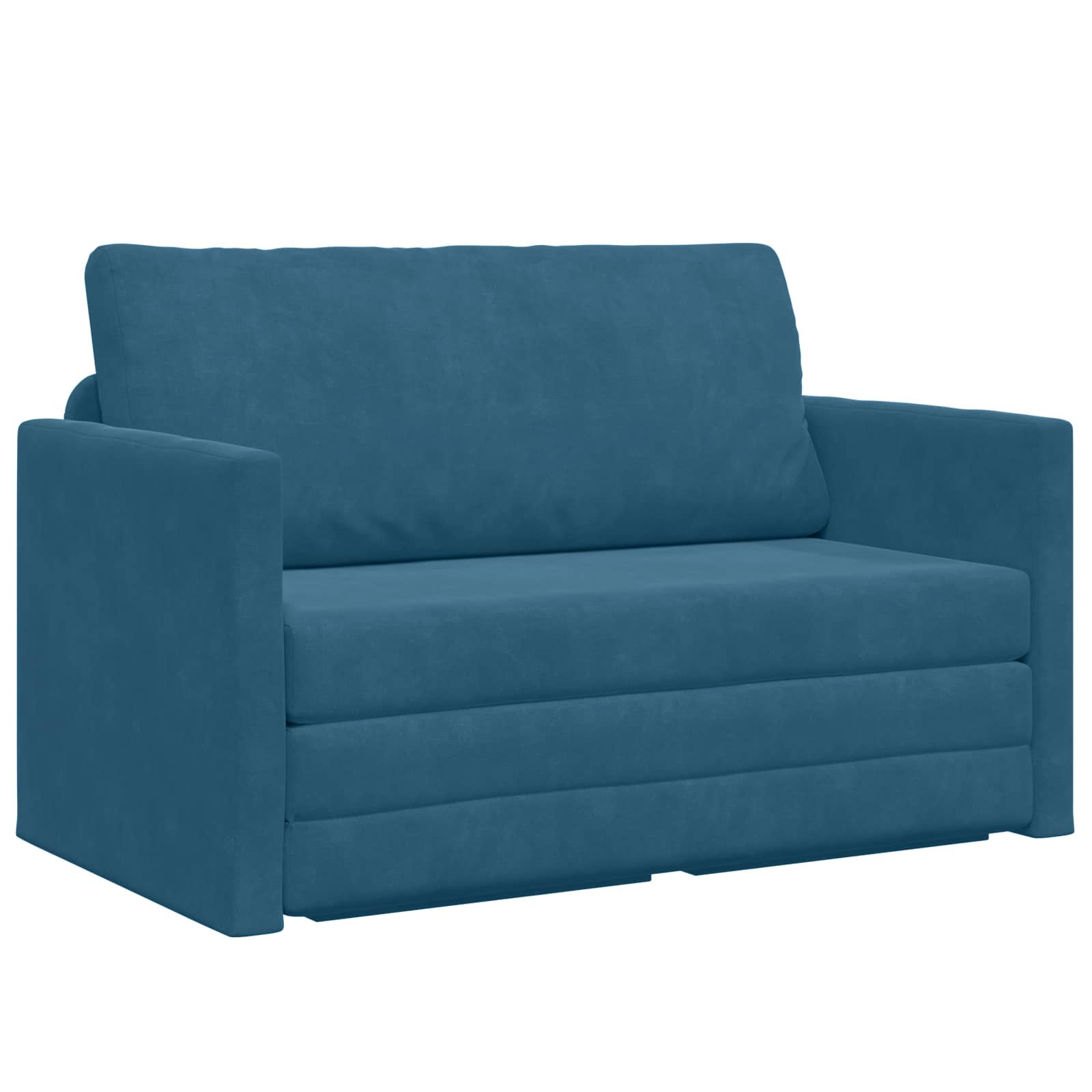 vidaXL Sofa Bed Niebieski 124 x 71 x 78 cm Aksamit