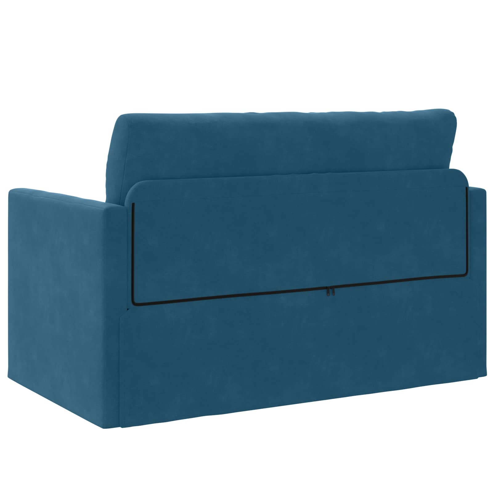 vidaXL Sofa Bed Niebieski 124 x 71 x 78 cm Aksamit