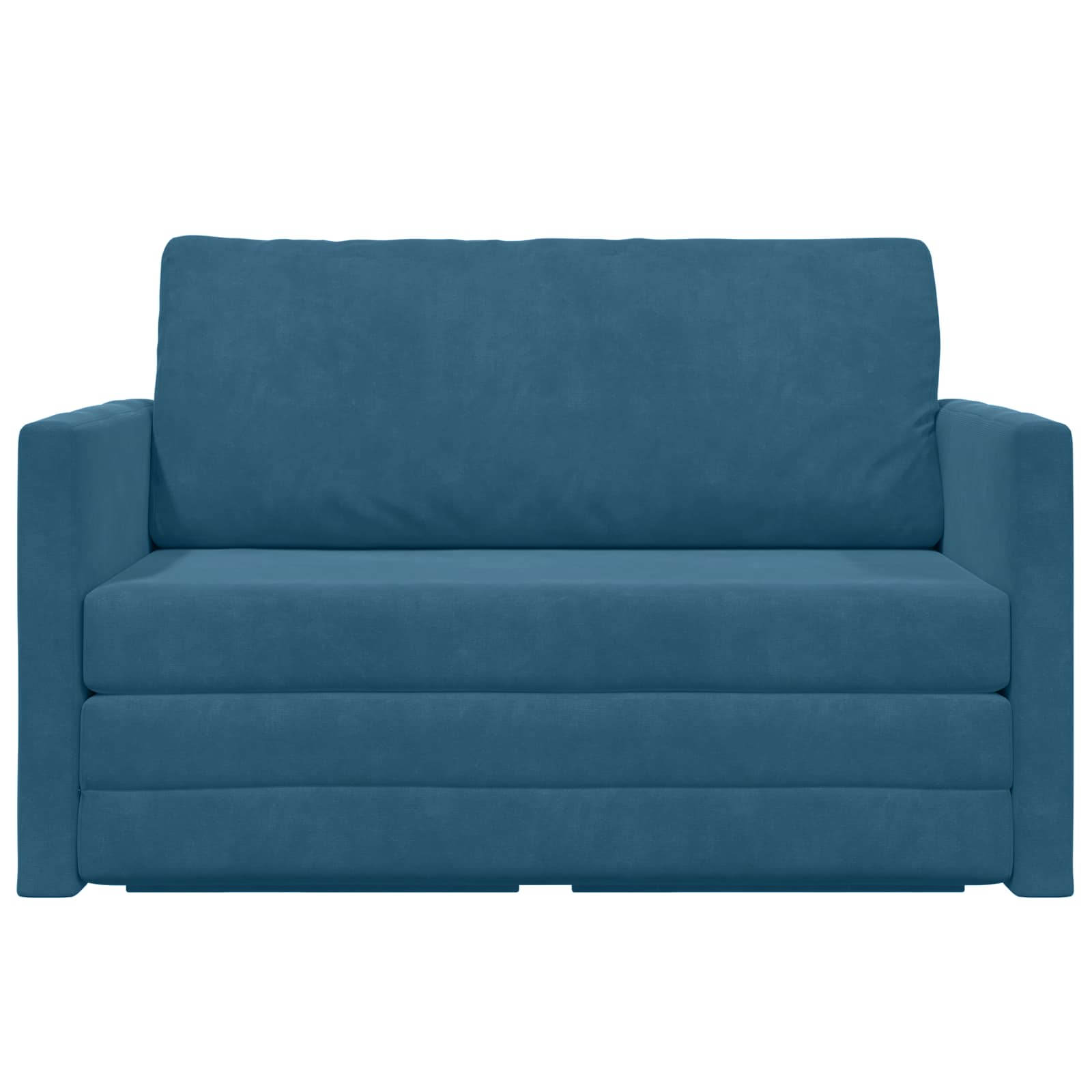 vidaXL Sofa Bed Niebieski 124 x 71 x 78 cm Aksamit