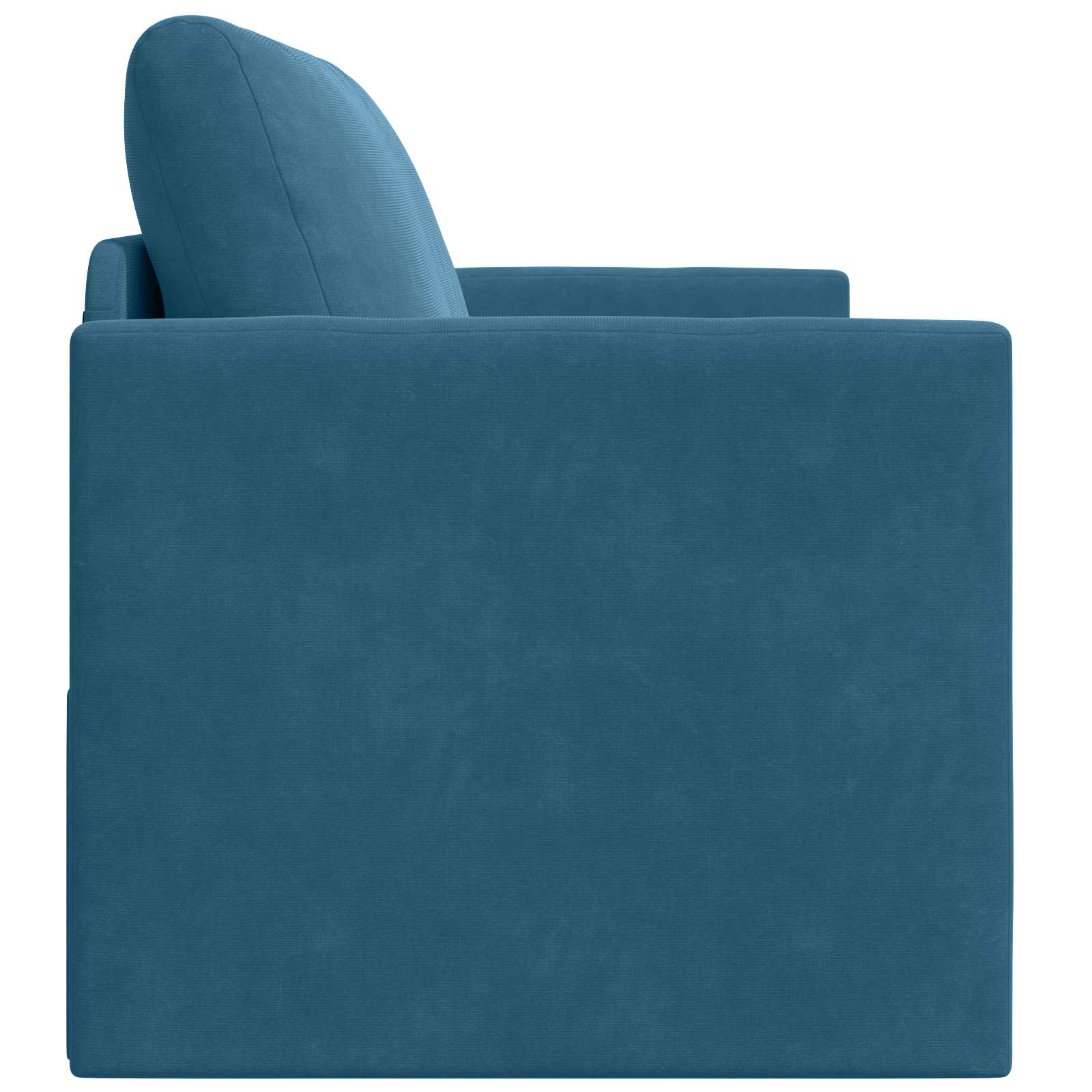 vidaXL Sofa Bed Niebieski 124 x 71 x 78 cm Aksamit