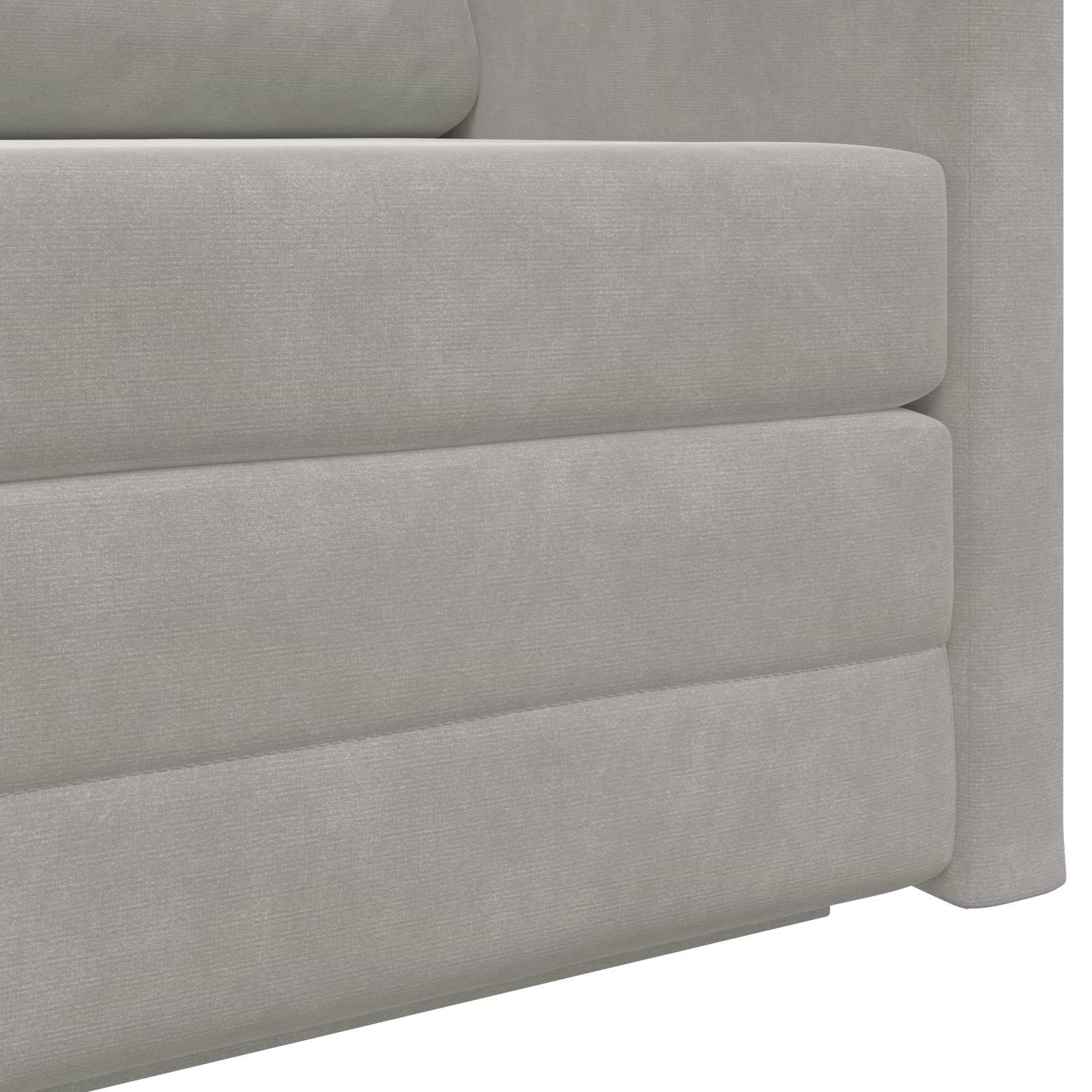 vidaXL Sofa Bed Jasnoszary 124 x 71 x 78 cm Aksamit