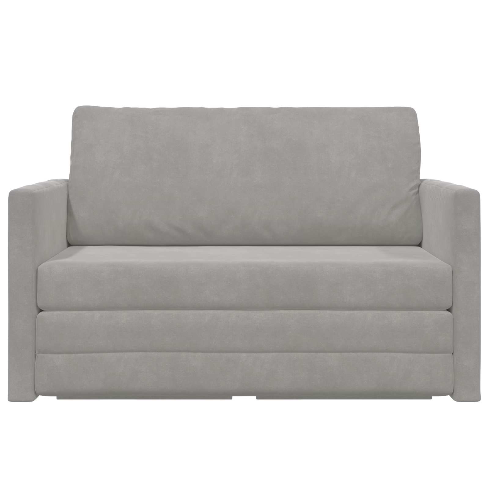 vidaXL Sofa Bed Jasnoszary 124 x 71 x 78 cm Aksamit