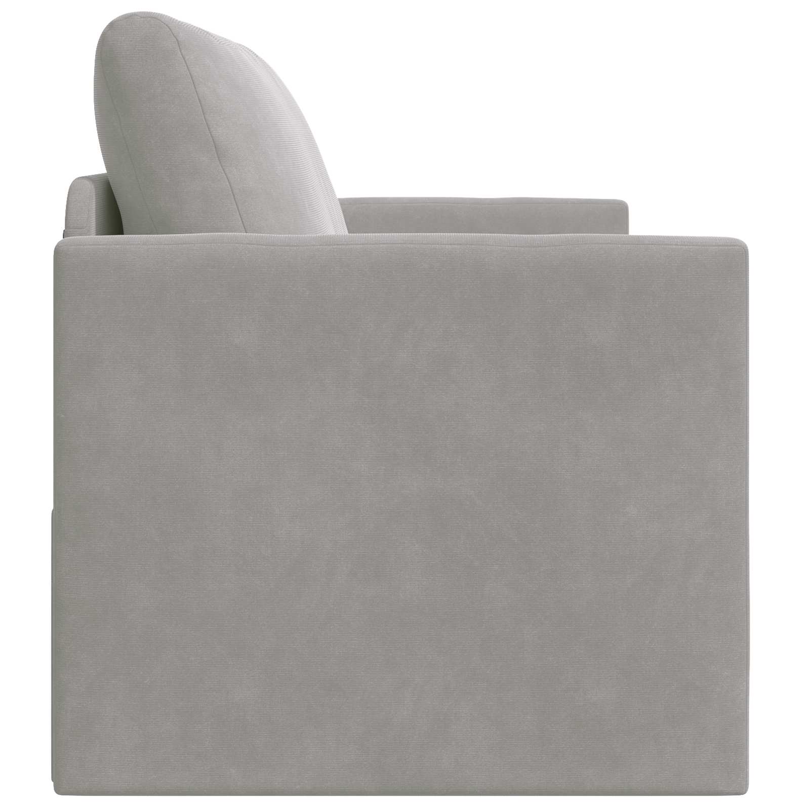vidaXL Sofa Bed Jasnoszary 124 x 71 x 78 cm Aksamit