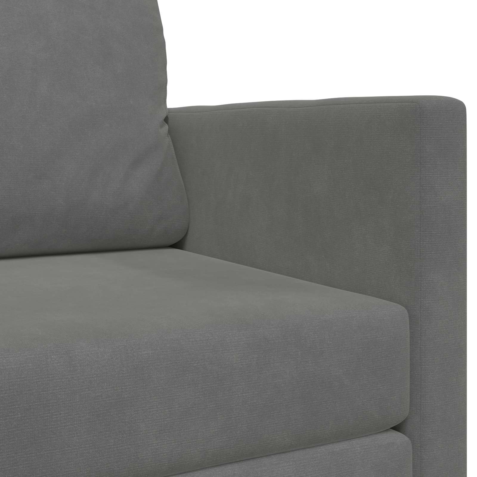 vidaXL Sofa Bed Ciemnoszary 124 x 71 x 78 cm Aksamit