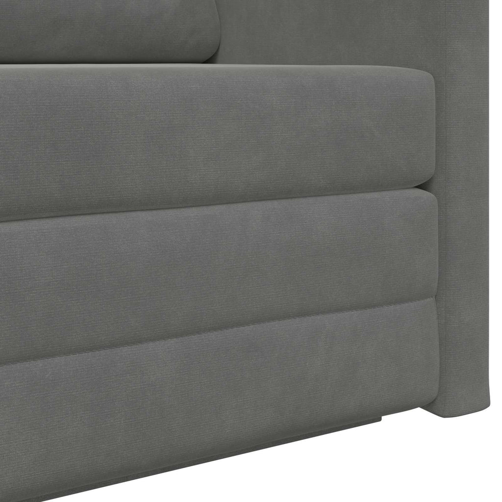 vidaXL Sofa Bed Ciemnoszary 124 x 71 x 78 cm Aksamit