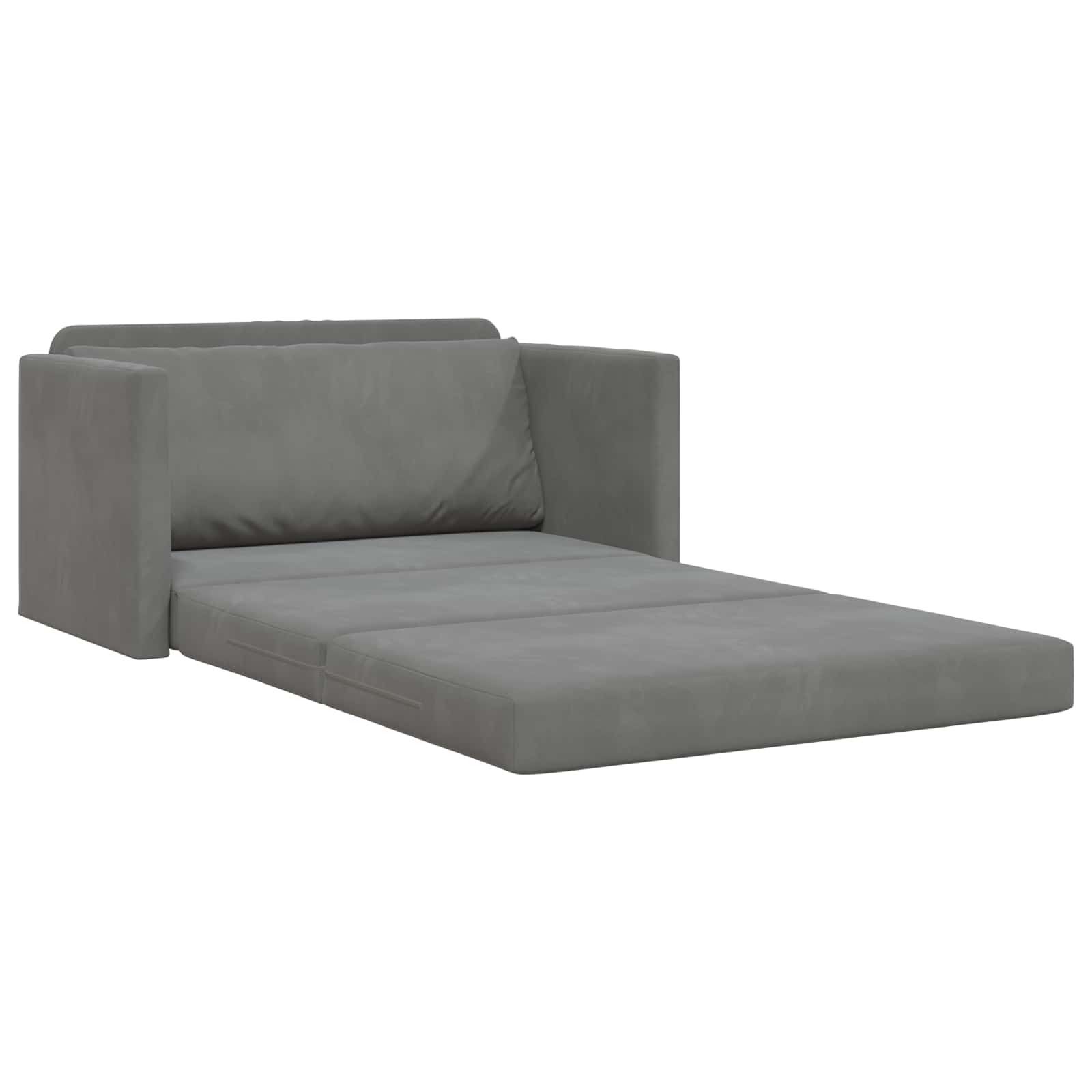 vidaXL Sofa Bed Ciemnoszary 124 x 71 x 78 cm Aksamit