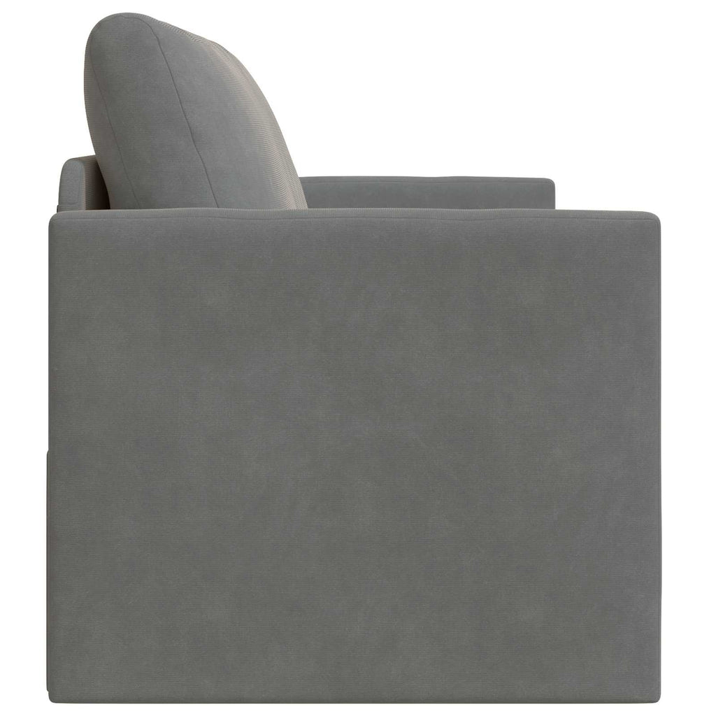 vidaXL Sofa Bed Ciemnoszary 124 x 71 x 78 cm Aksamit