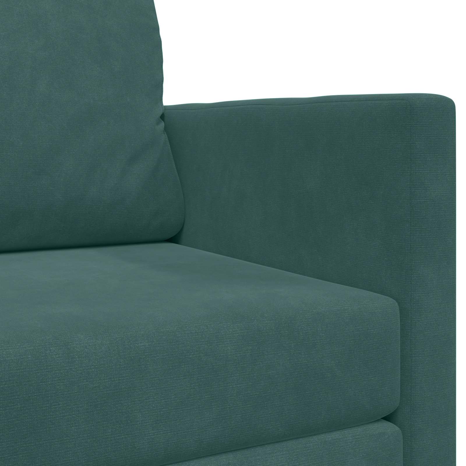 vidaXL Sofa Bed Ciemna zieleń 124 x 71 x 78 cm Aksamit