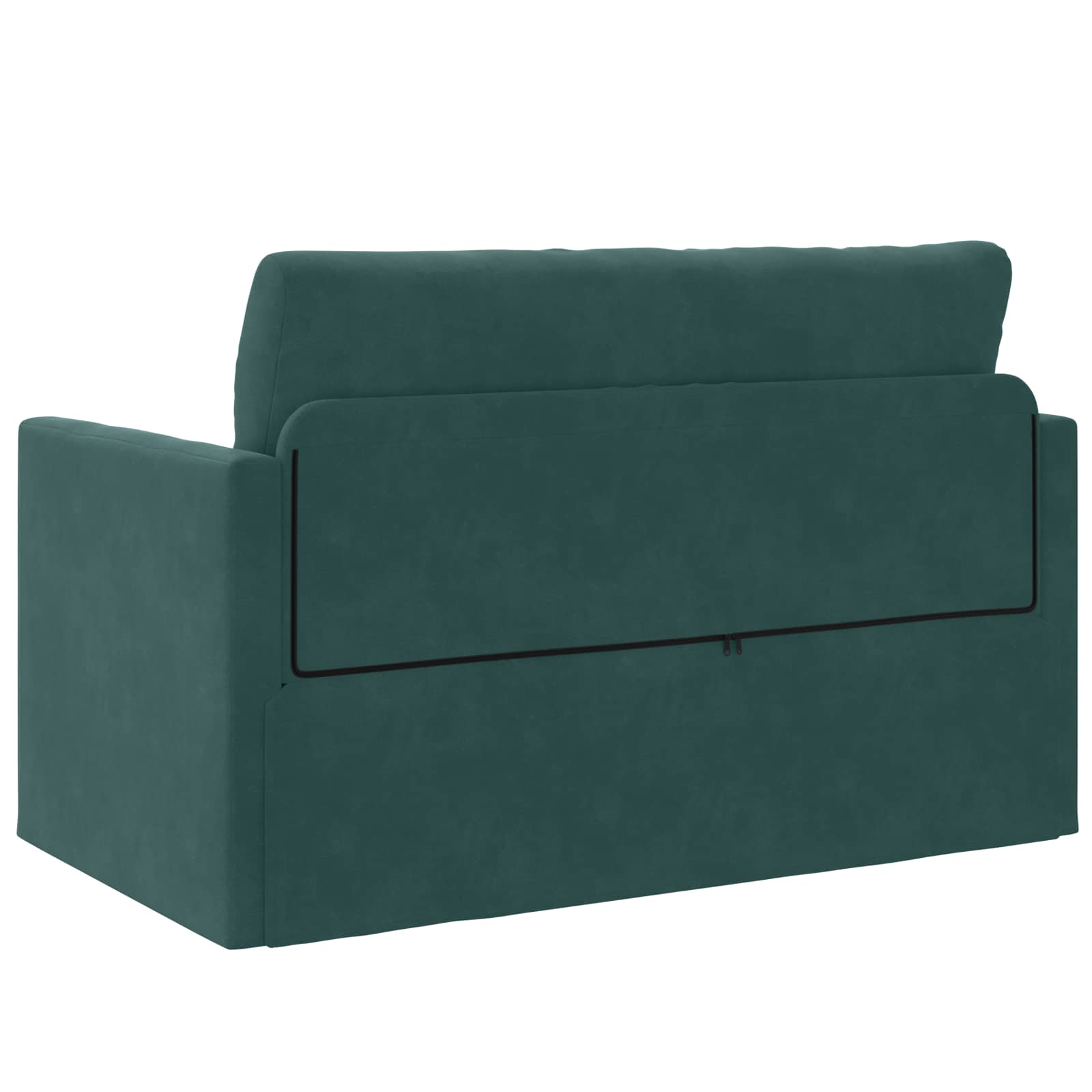 vidaXL Sofa Bed Ciemna zieleń 124 x 71 x 78 cm Aksamit