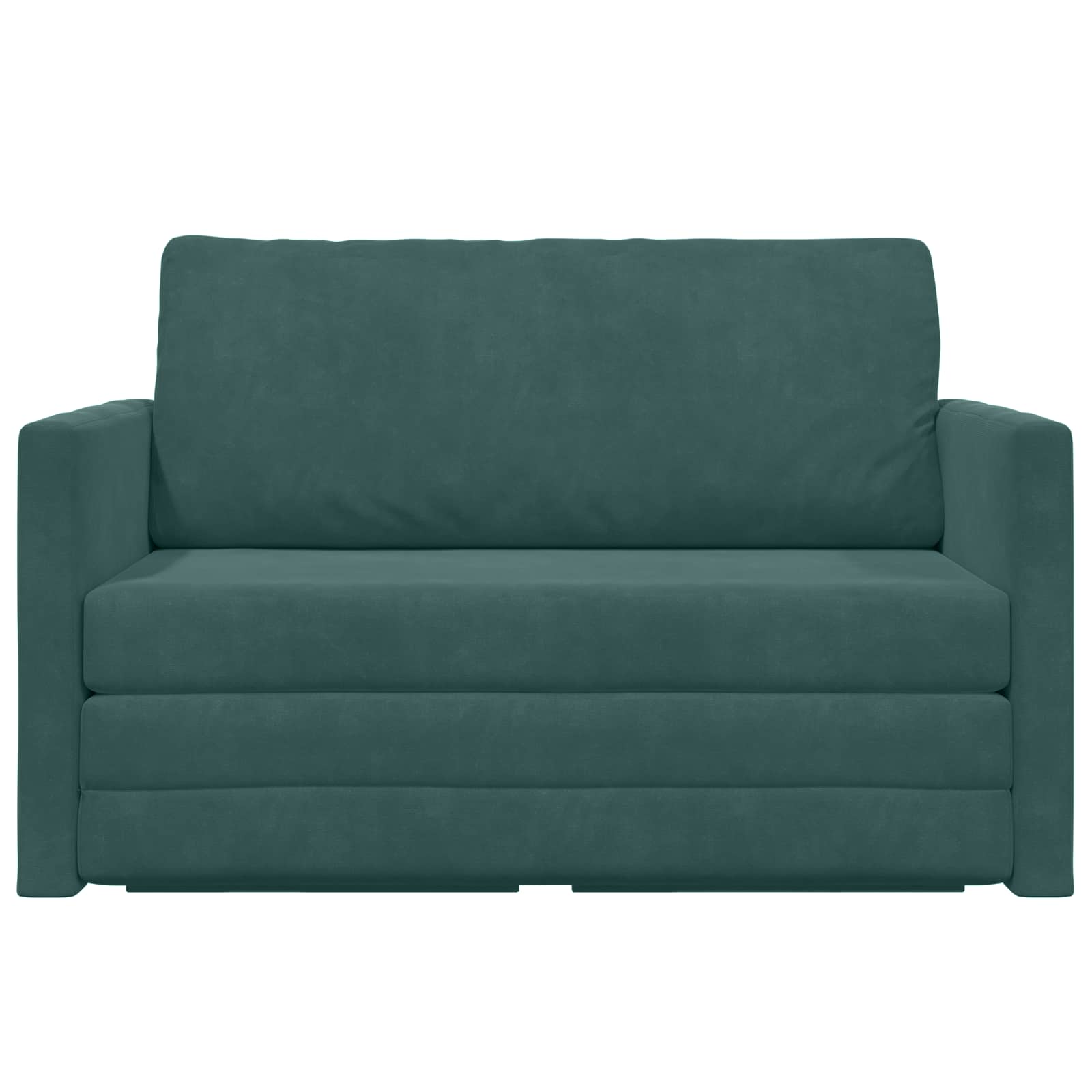 vidaXL Sofa Bed Ciemna zieleń 124 x 71 x 78 cm Aksamit