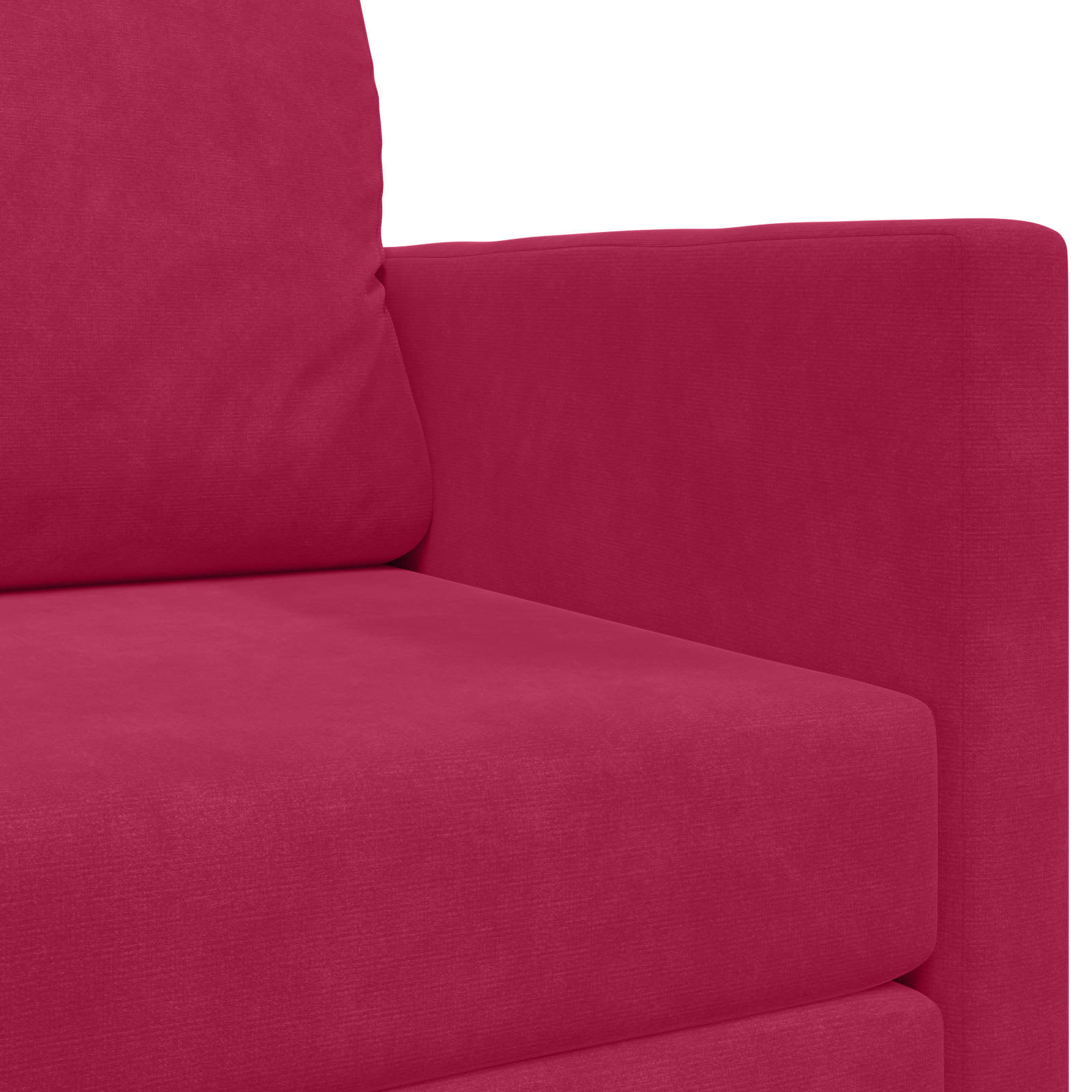 vidaXL Sofa Bed Czerwone wino 124 x 71 x 78 cm Aksamit
