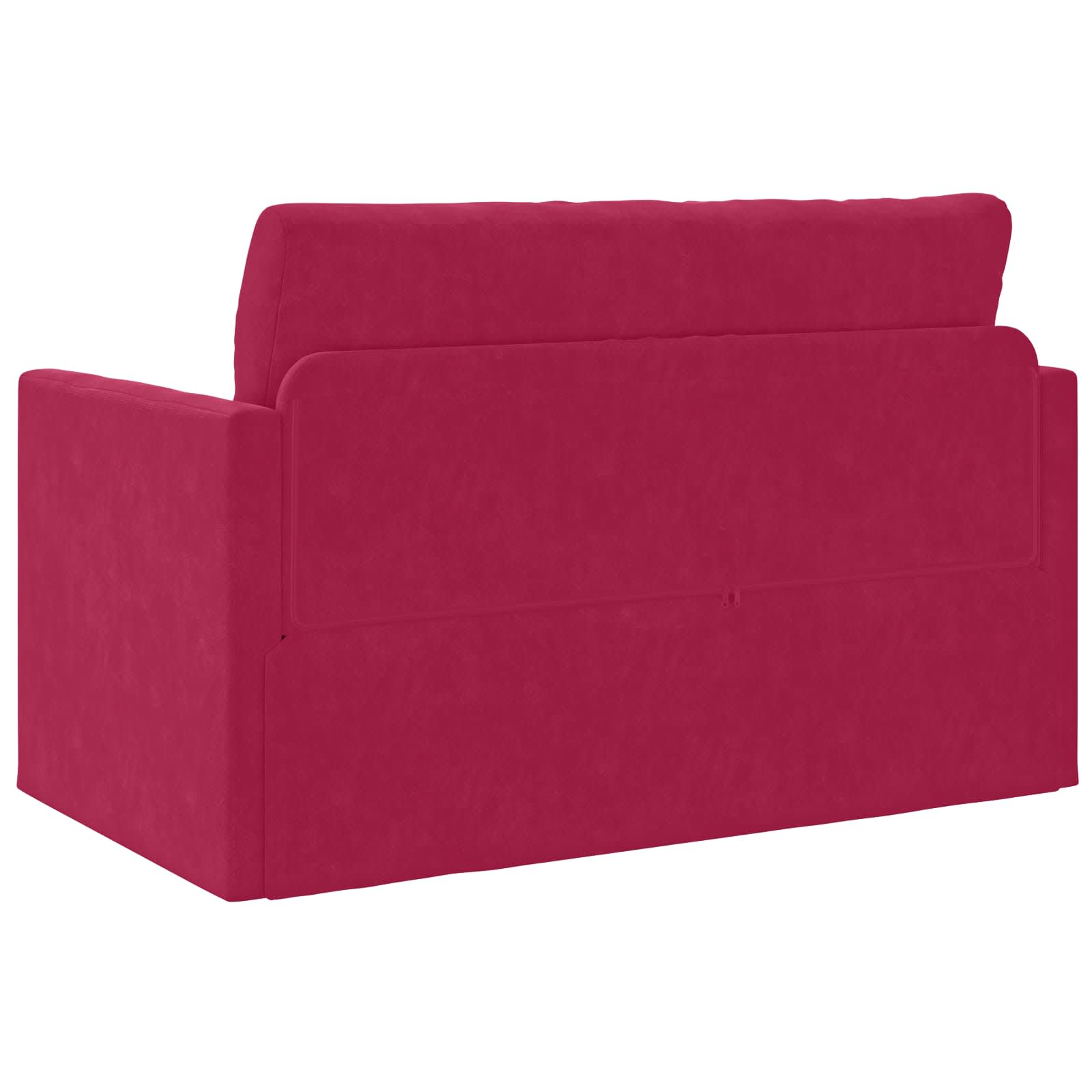 vidaXL Sofa Bed Czerwone wino 124 x 71 x 78 cm Aksamit