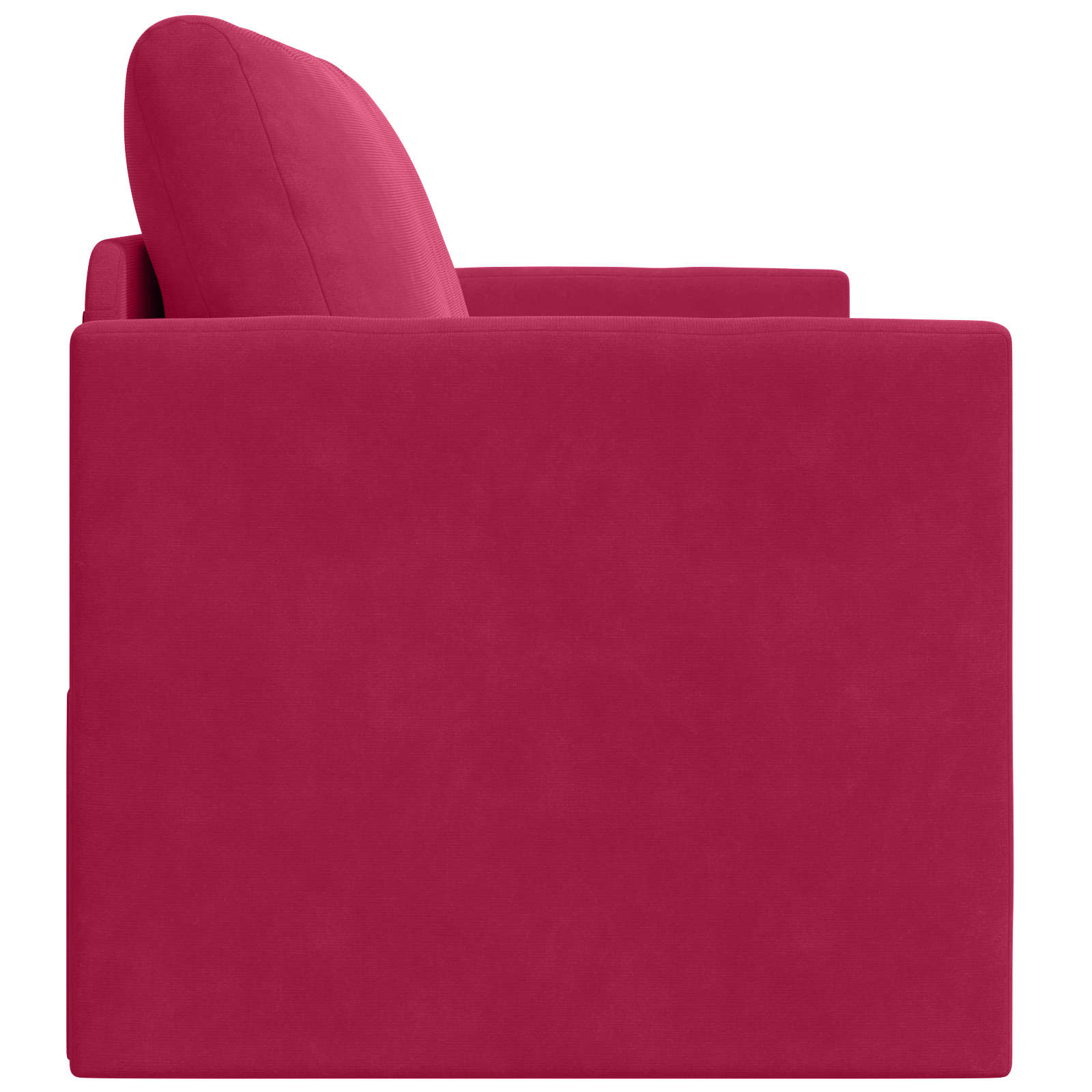 vidaXL Sofa Bed Czerwone wino 124 x 71 x 78 cm Aksamit