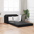 vidaXL Sofa Bed Czarny 124 x 71 x 78 cm Aksamit