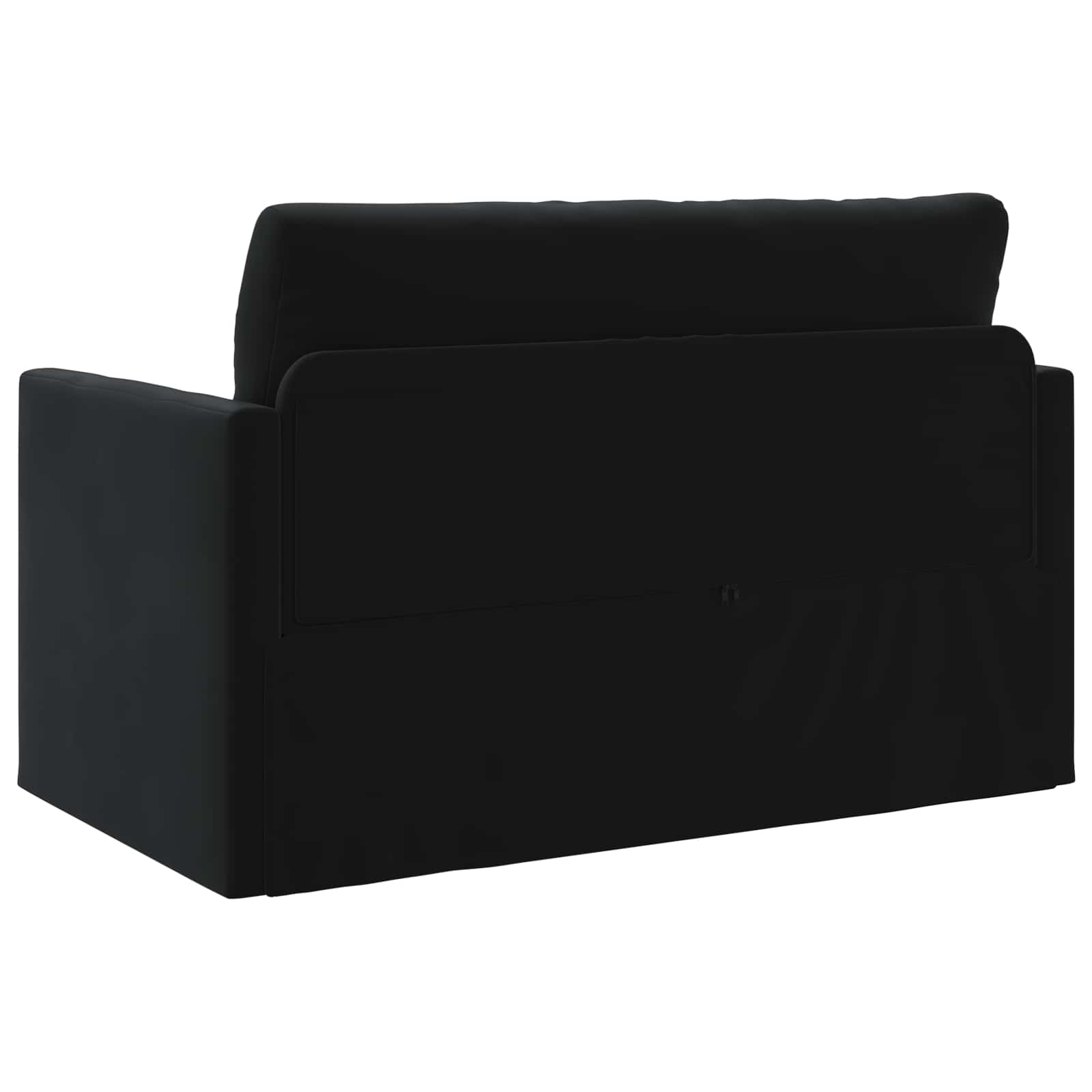 vidaXL Sofa Bed Czarny 124 x 71 x 78 cm Aksamit