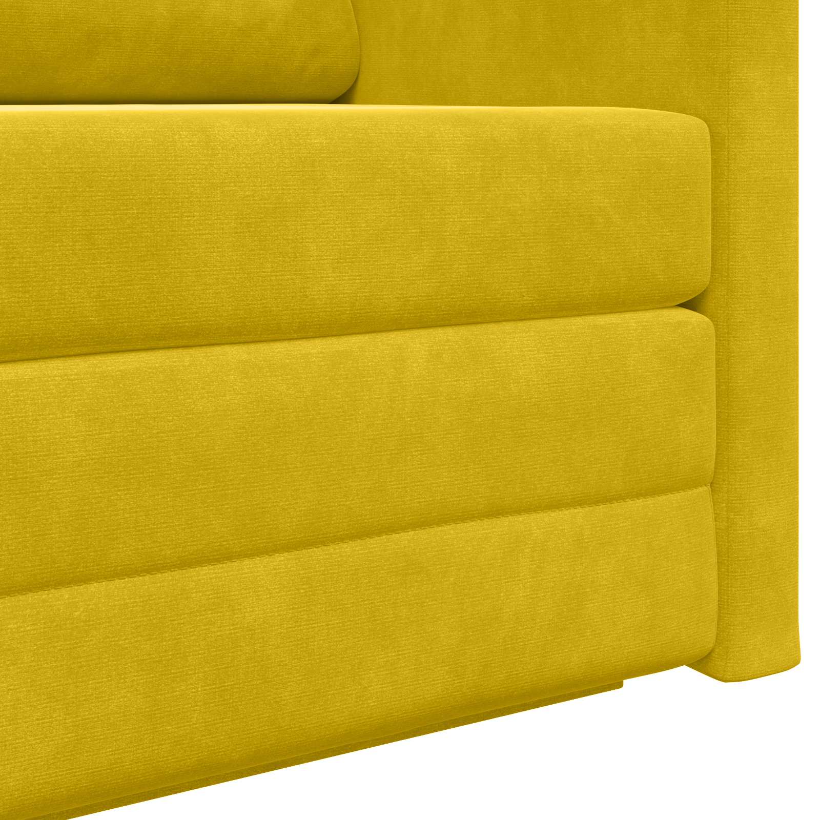 vidaXL Sofa Bed Żółty słonecznik 124 x 71 x 78 cm Aksamit