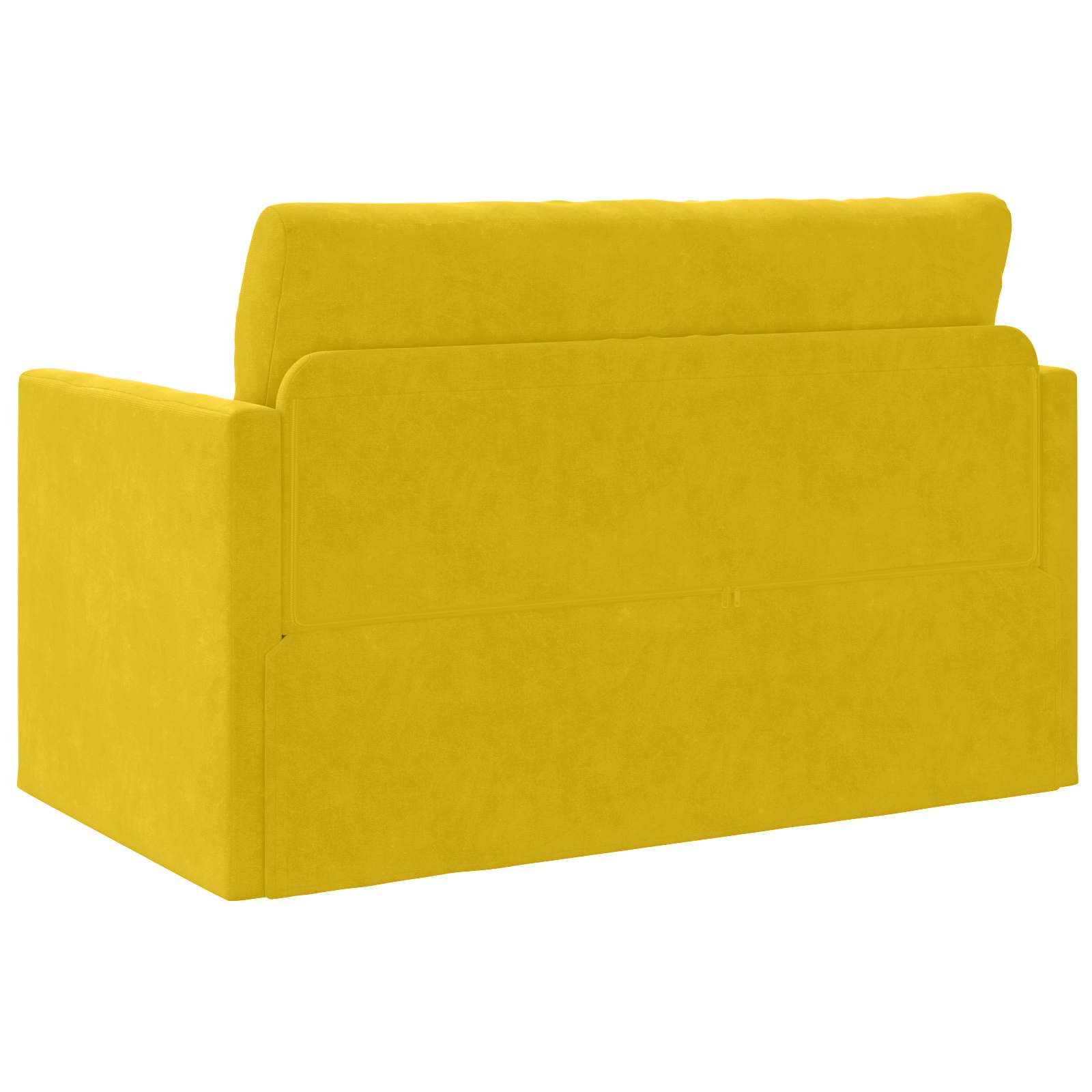 vidaXL Sofa Bed Żółty słonecznik 124 x 71 x 78 cm Aksamit