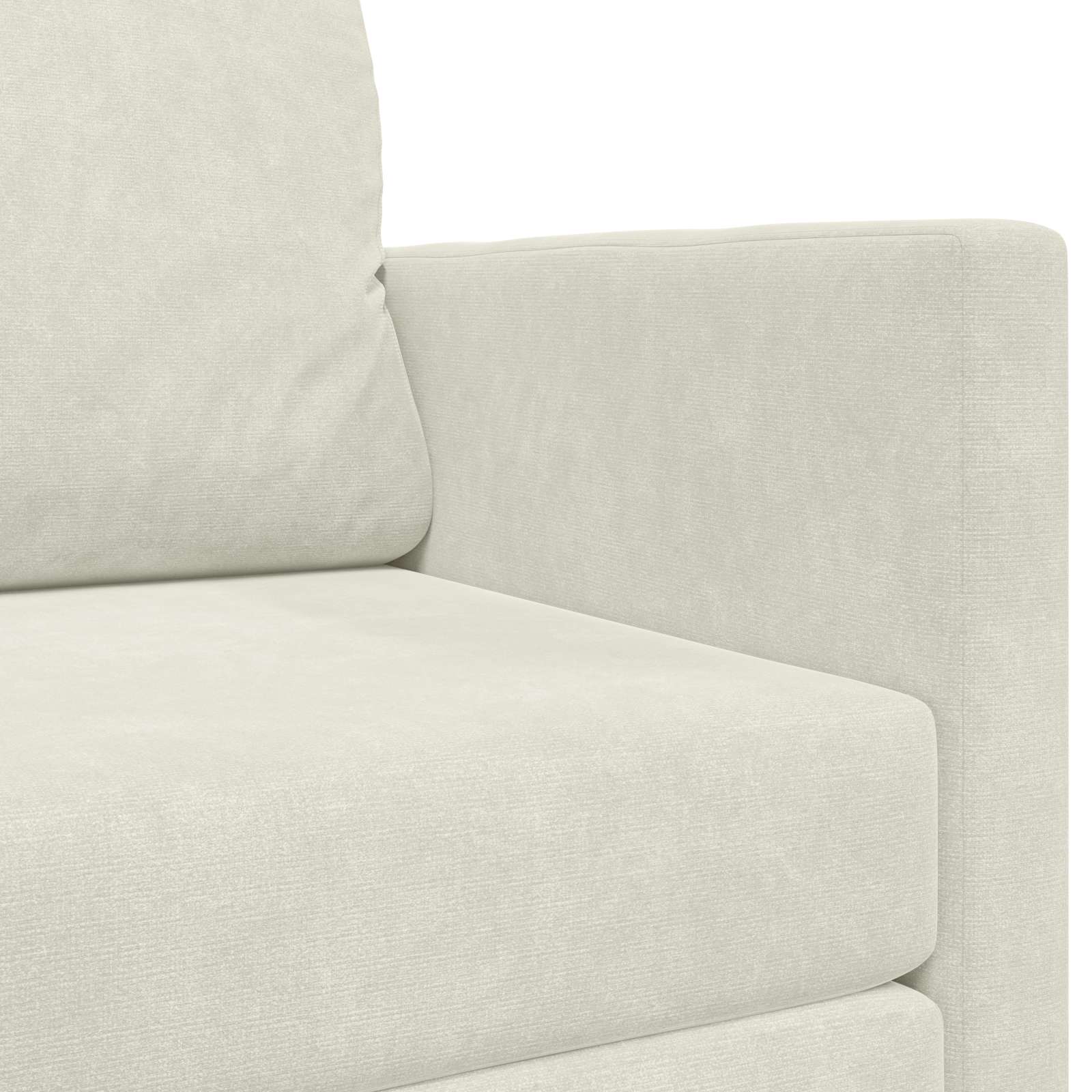 vidaXL Sofa Bed Kremowy 124 x 71 x 78 cm Aksamit