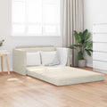 vidaXL Sofa Bed Kremowy 124 x 71 x 78 cm Aksamit