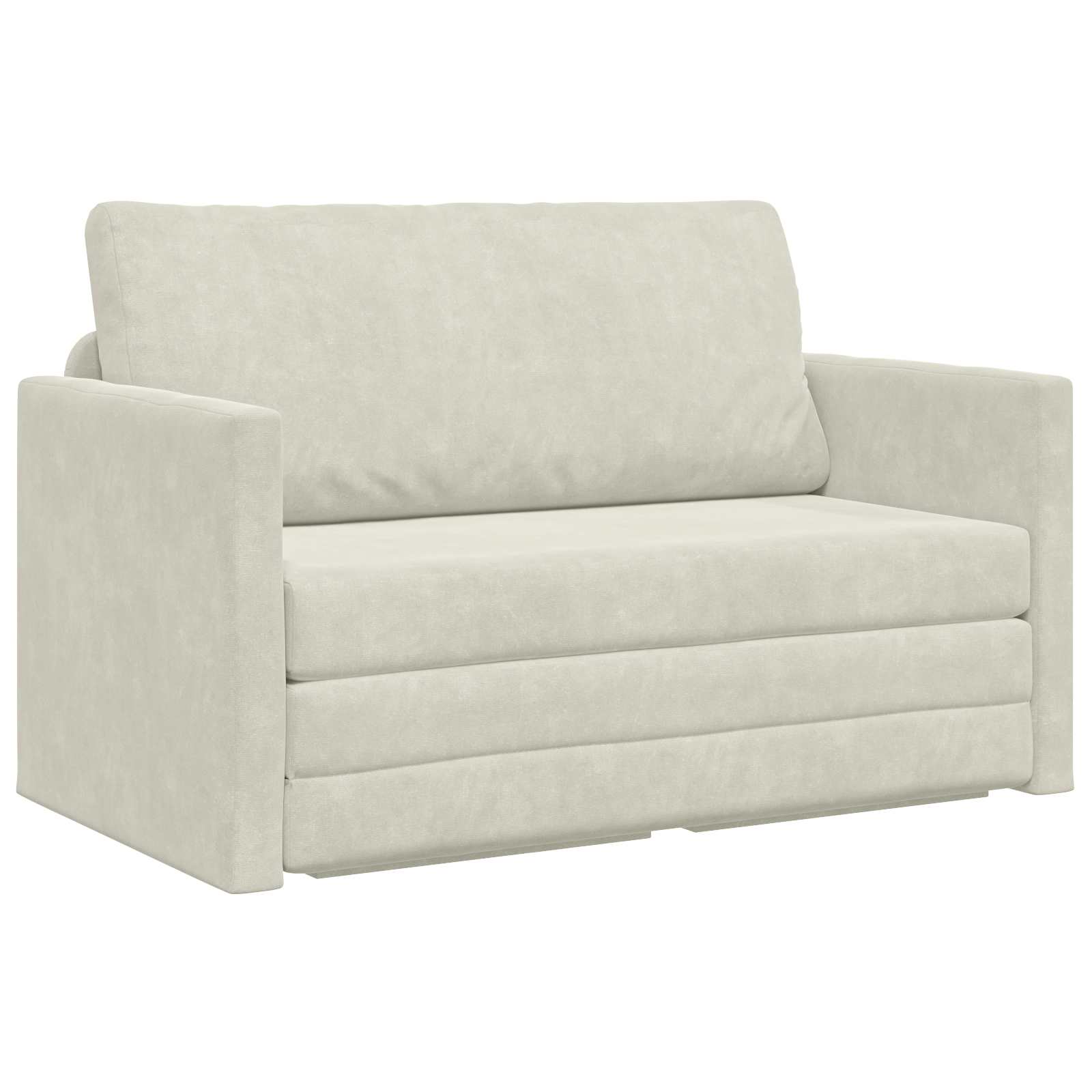 vidaXL Sofa Bed Kremowy 124 x 71 x 78 cm Aksamit