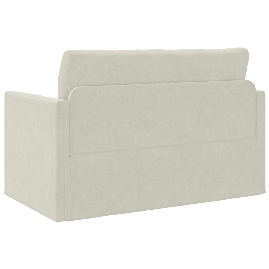 vidaXL Sofa Bed Kremowy 124 x 71 x 78 cm Aksamit