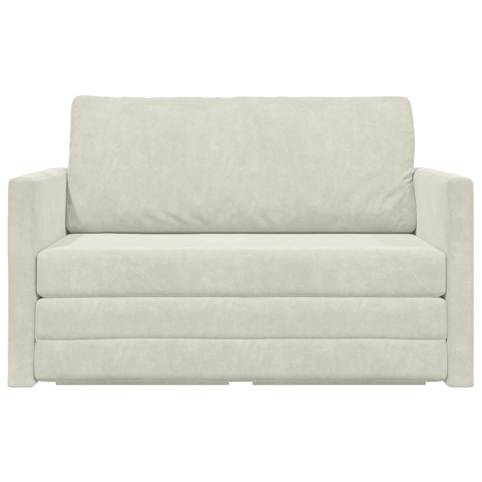 vidaXL Sofa Bed Kremowy 124 x 71 x 78 cm Aksamit