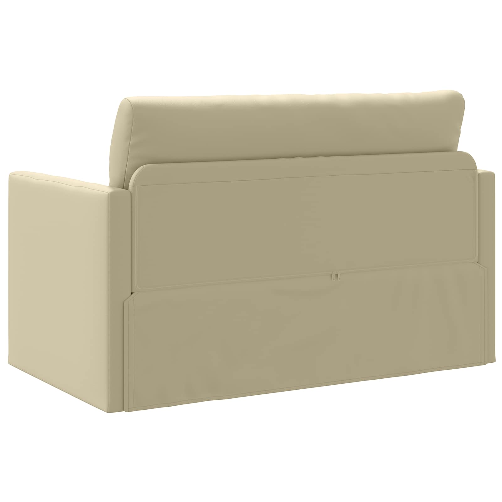vidaXL Sofa Bed Kremowy 124 x 71 x 78 cm Sztuczna skóra