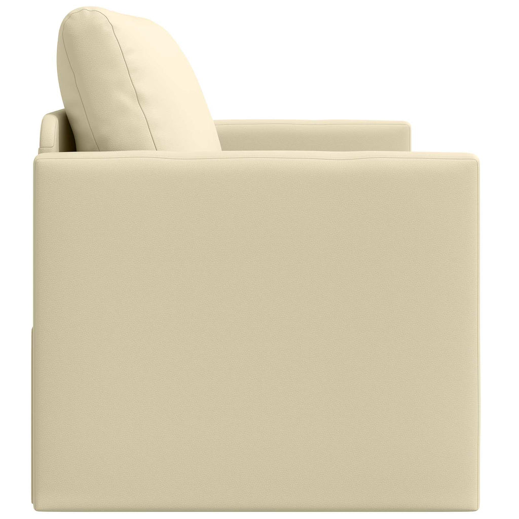 vidaXL Sofa Bed Kremowy 124 x 71 x 78 cm Sztuczna skóra