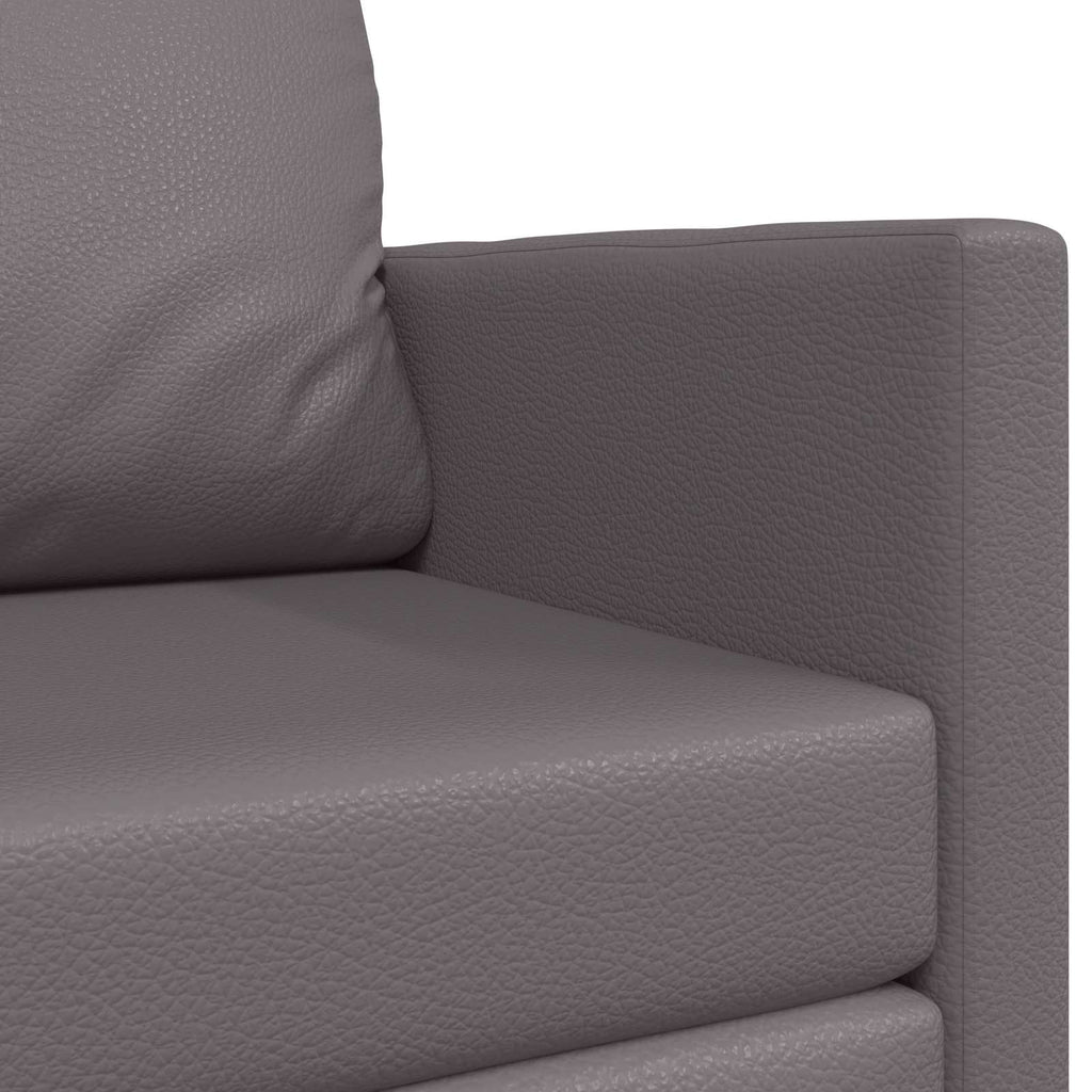vidaXL Sofa Bed Szary 124 x 71 x 78 cm Sztuczna skóra