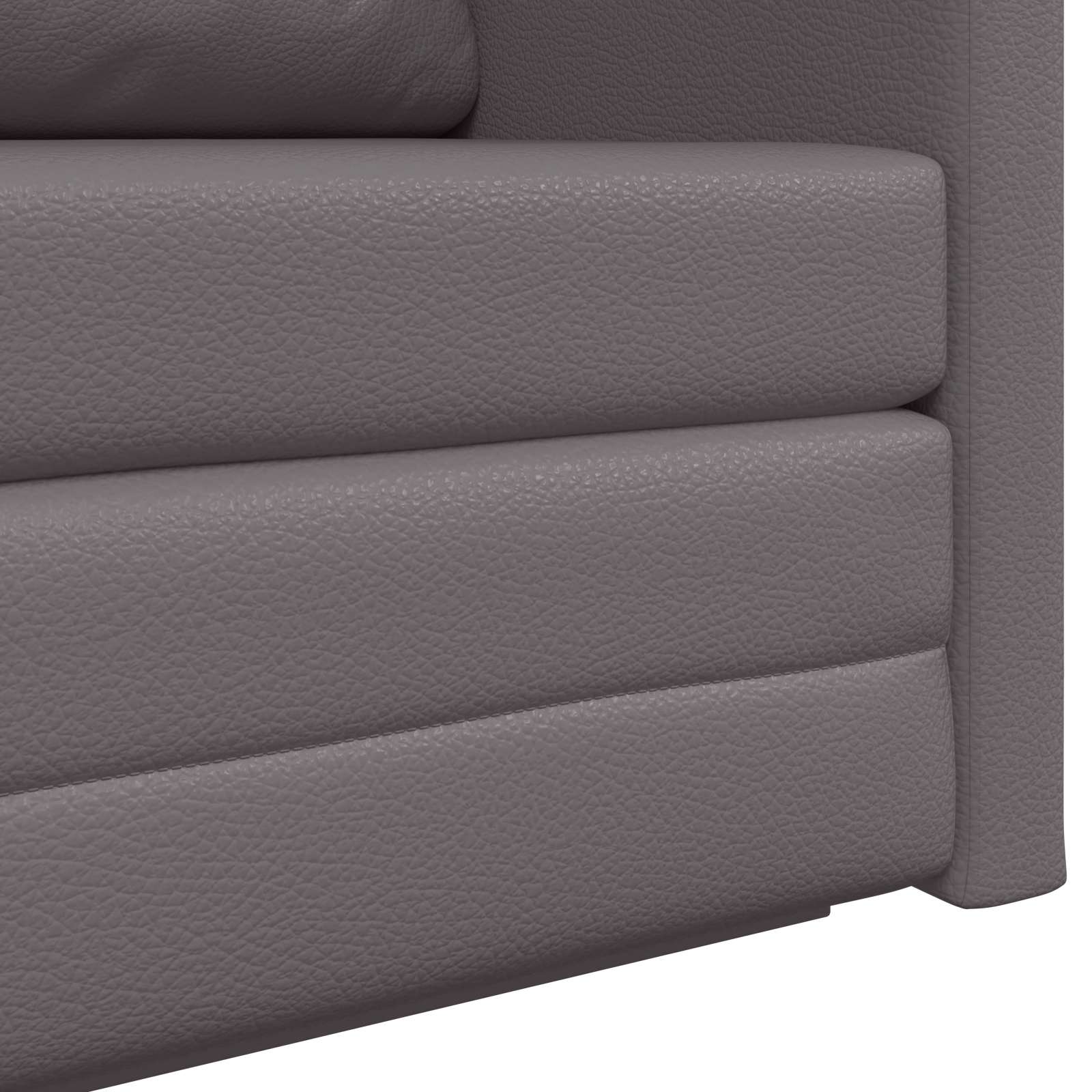 vidaXL Sofa Bed Szary 124 x 71 x 78 cm Sztuczna skóra